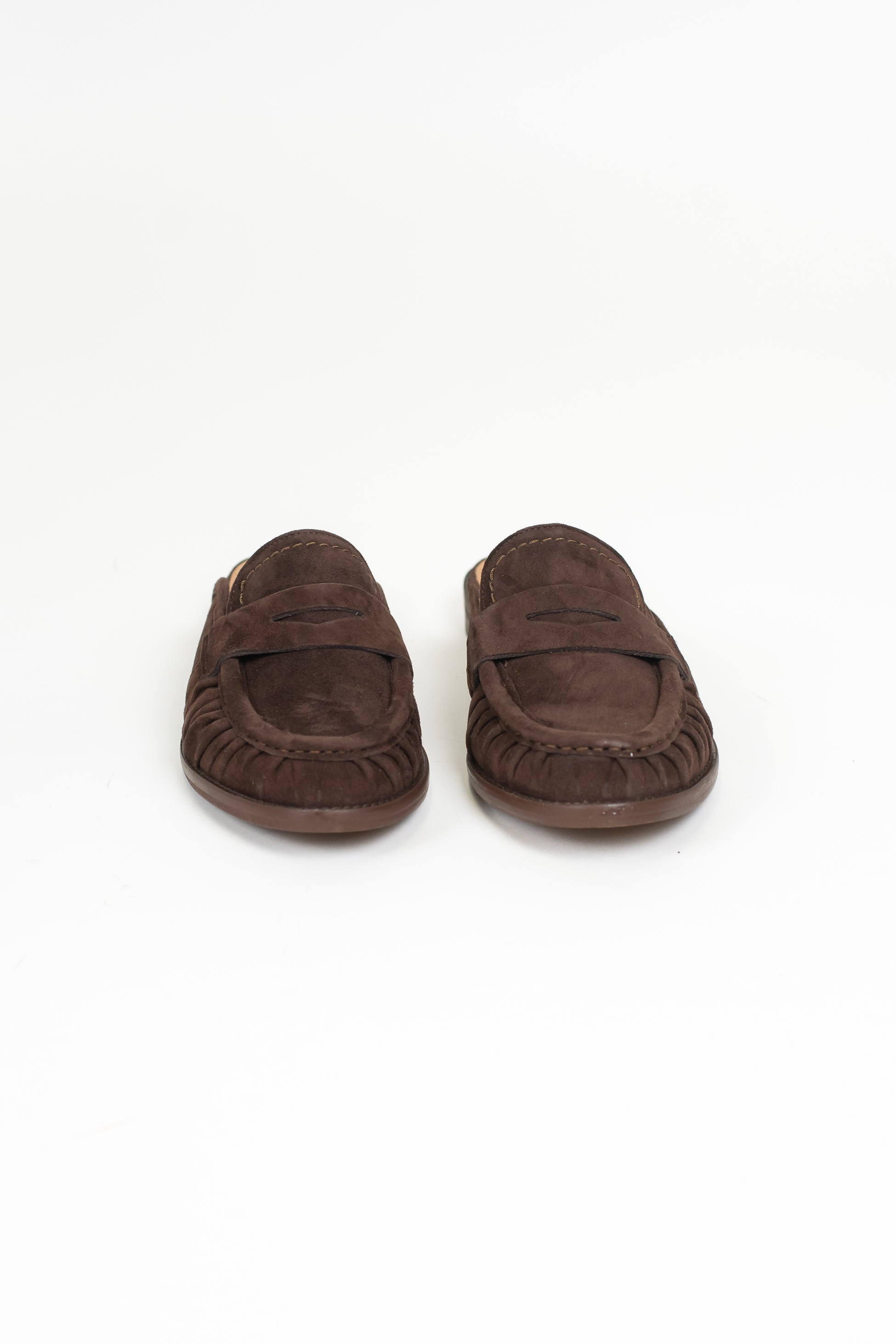 Ovyé - Sabot in camoscio con arricciatura