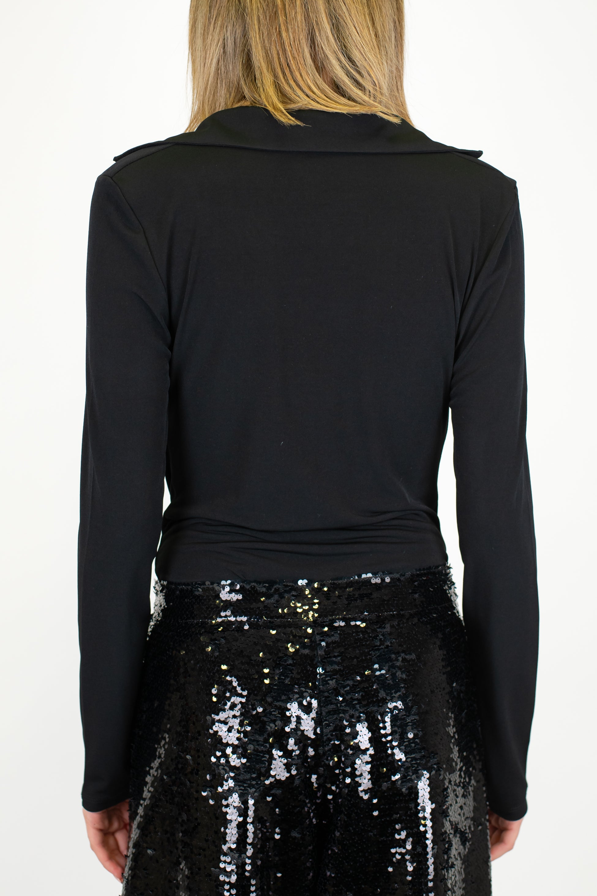 Kontatto - Body con scollo a V drappeggiato