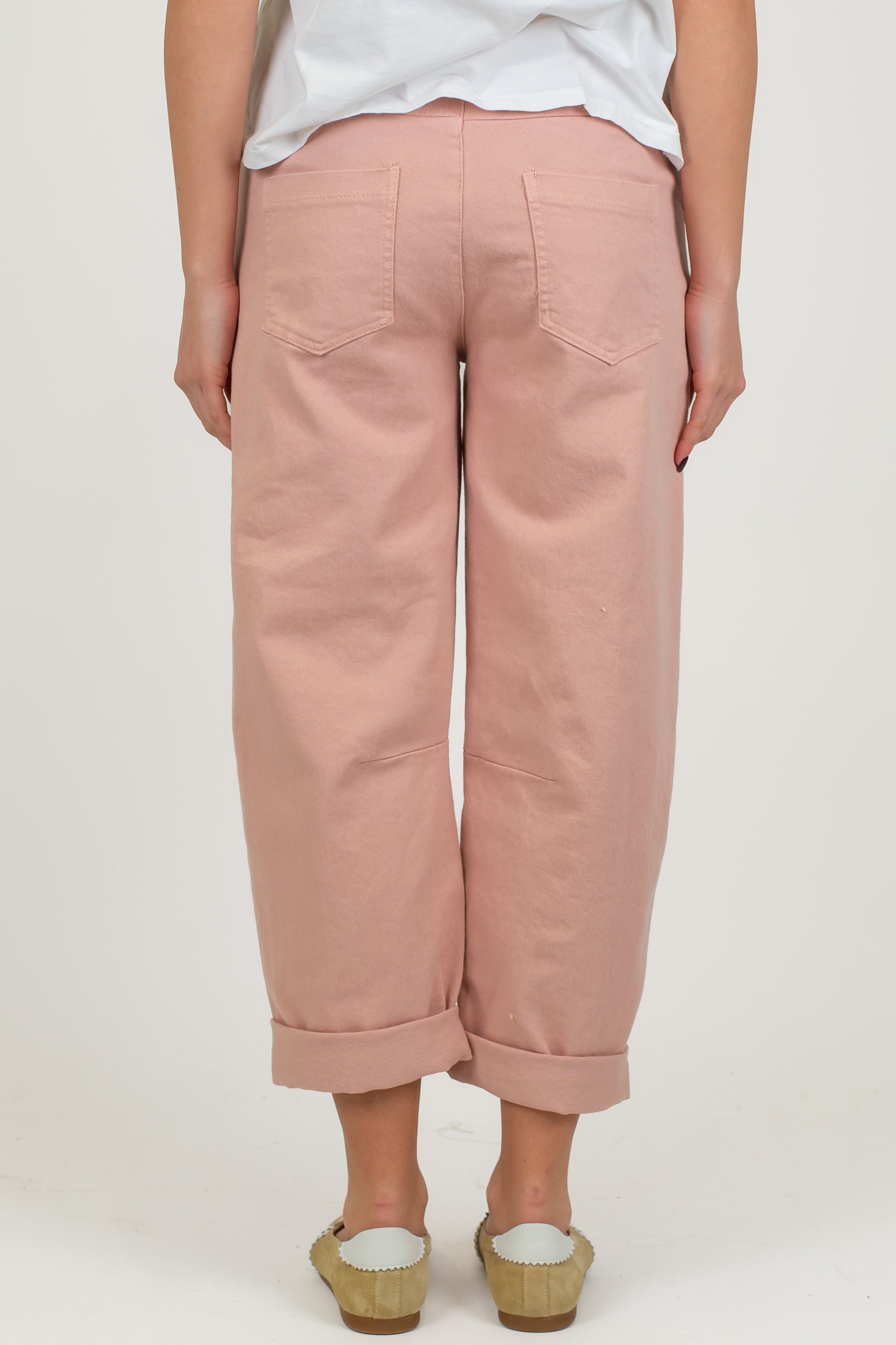 Tensione in - Pantalone balloon in denim colorato