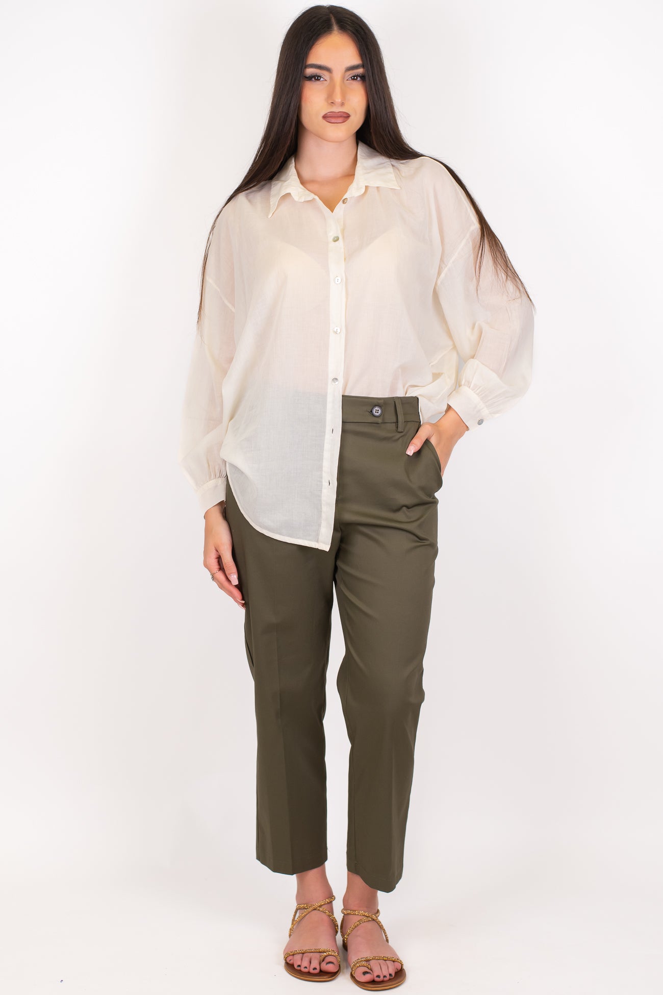 Tensione in - Pantalone regular in cotone