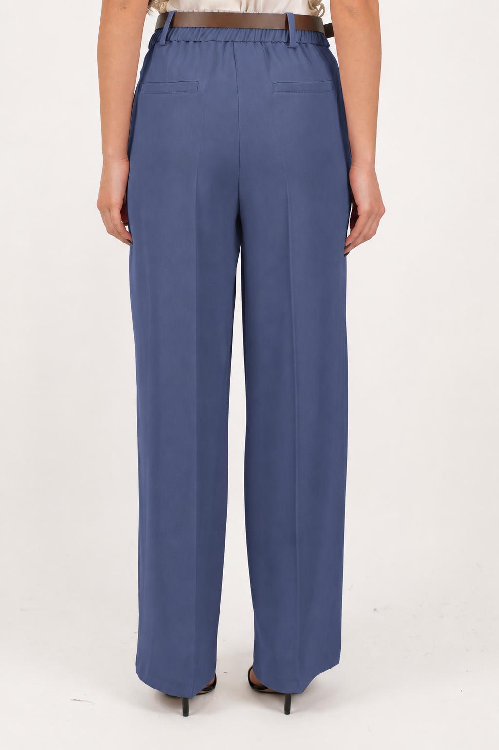 Motel - Pantalone palazzo in tessuto fluido con elastico sul retro