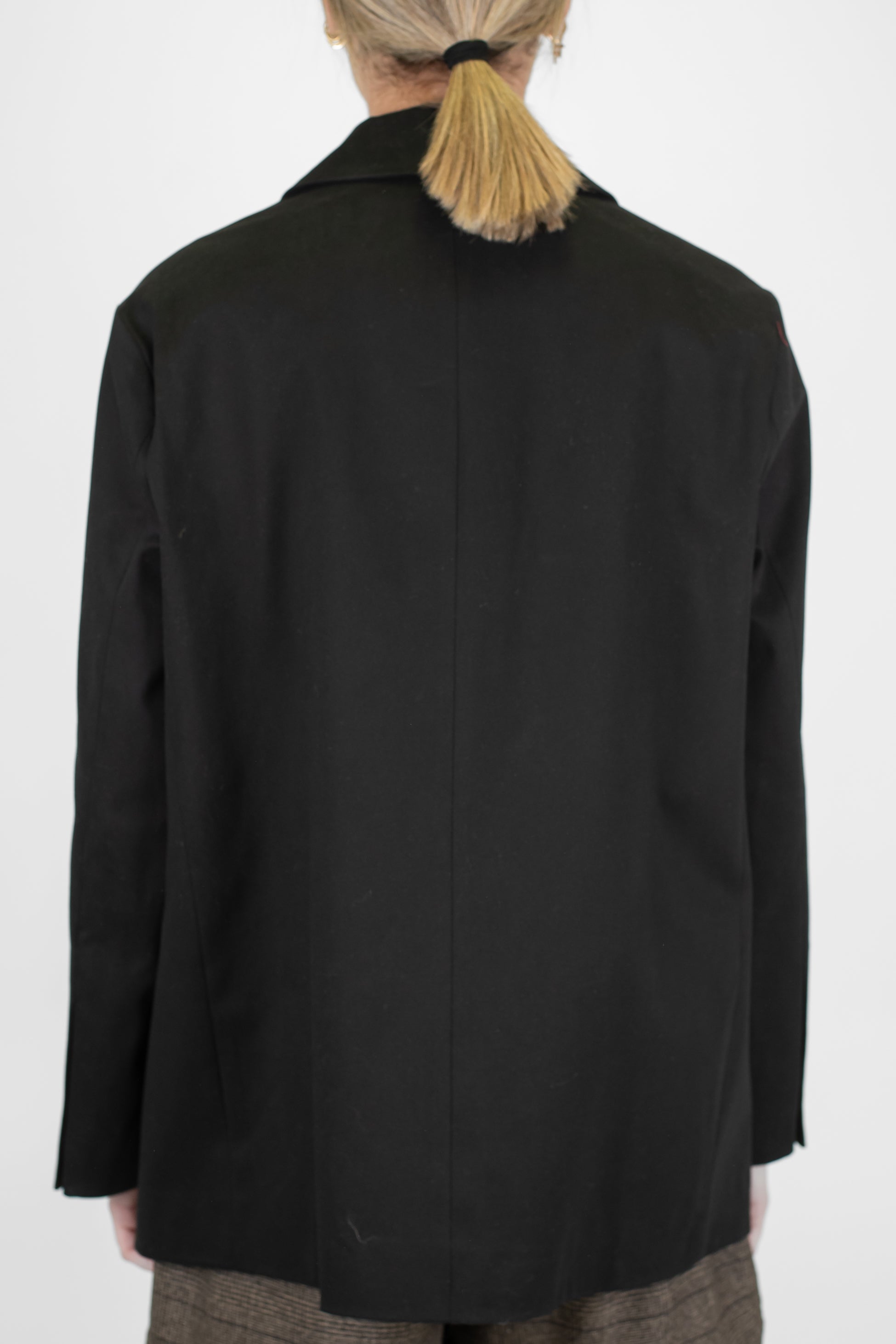 Dixie - Giacca monopetto tinta unita in fustagna con spalline