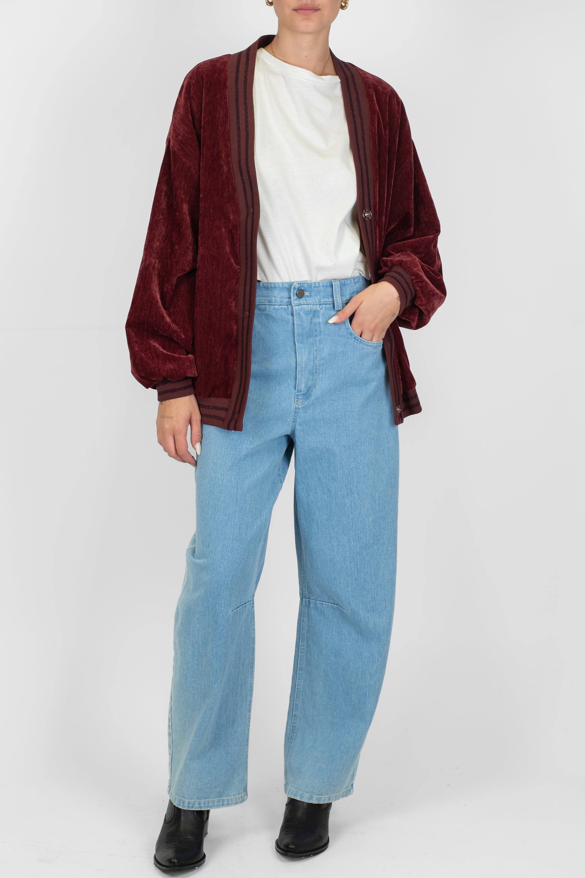 Tensione in - Jeans balloon lavaggio chiaro