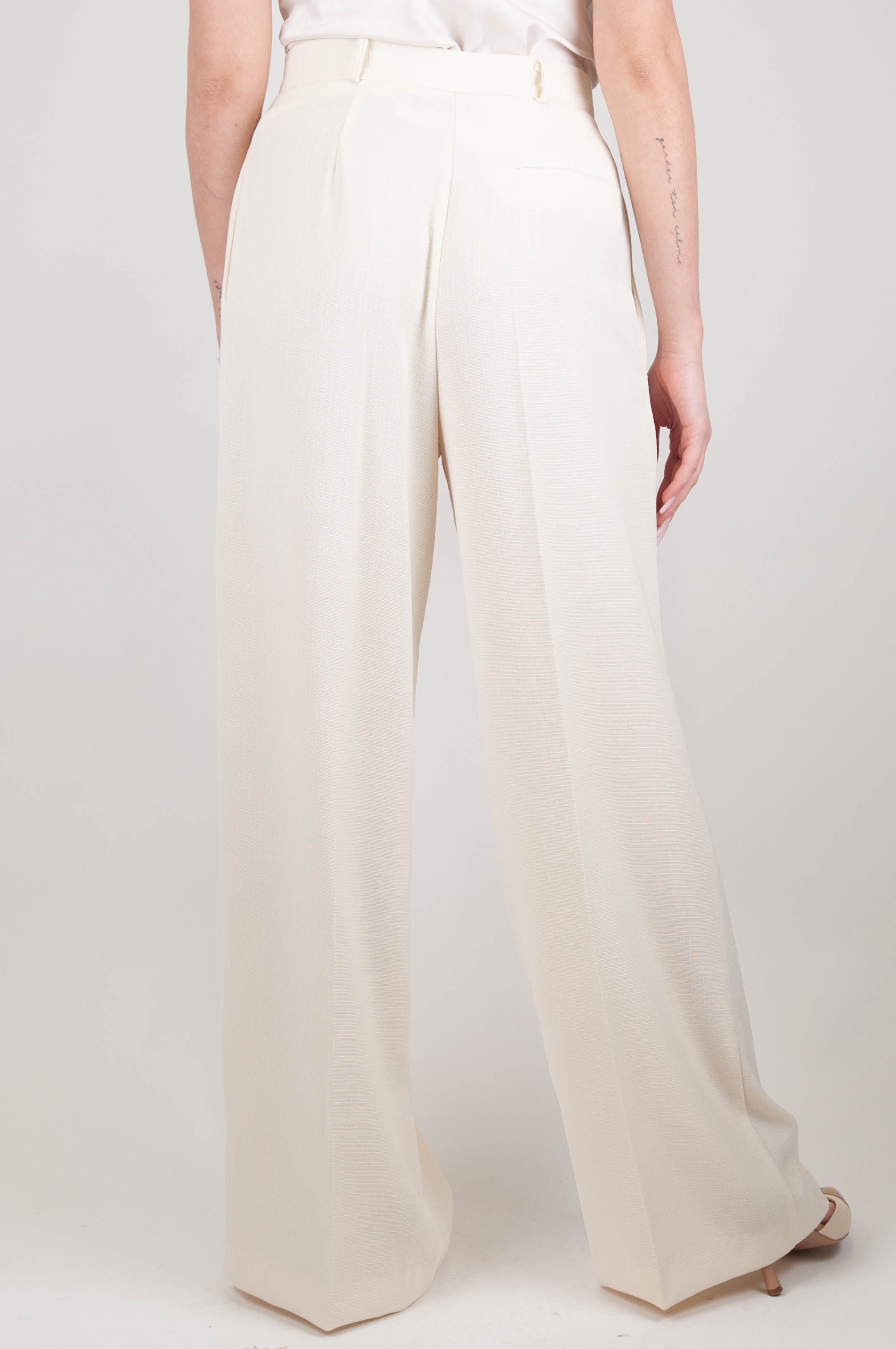 Haveone - Pantalone palazzo con pinces