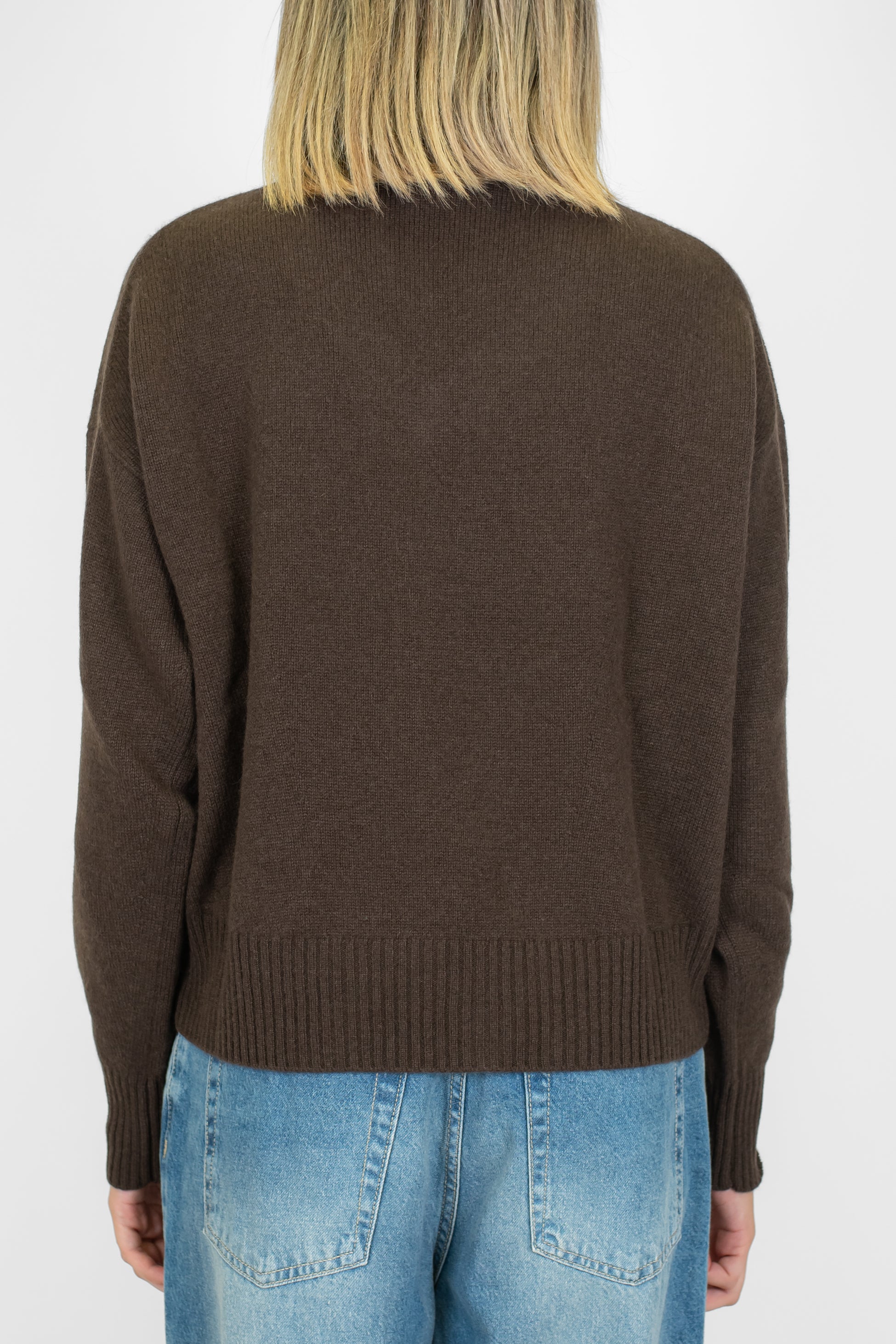 Tensione in - Maglia scollo a V in puro cashmere