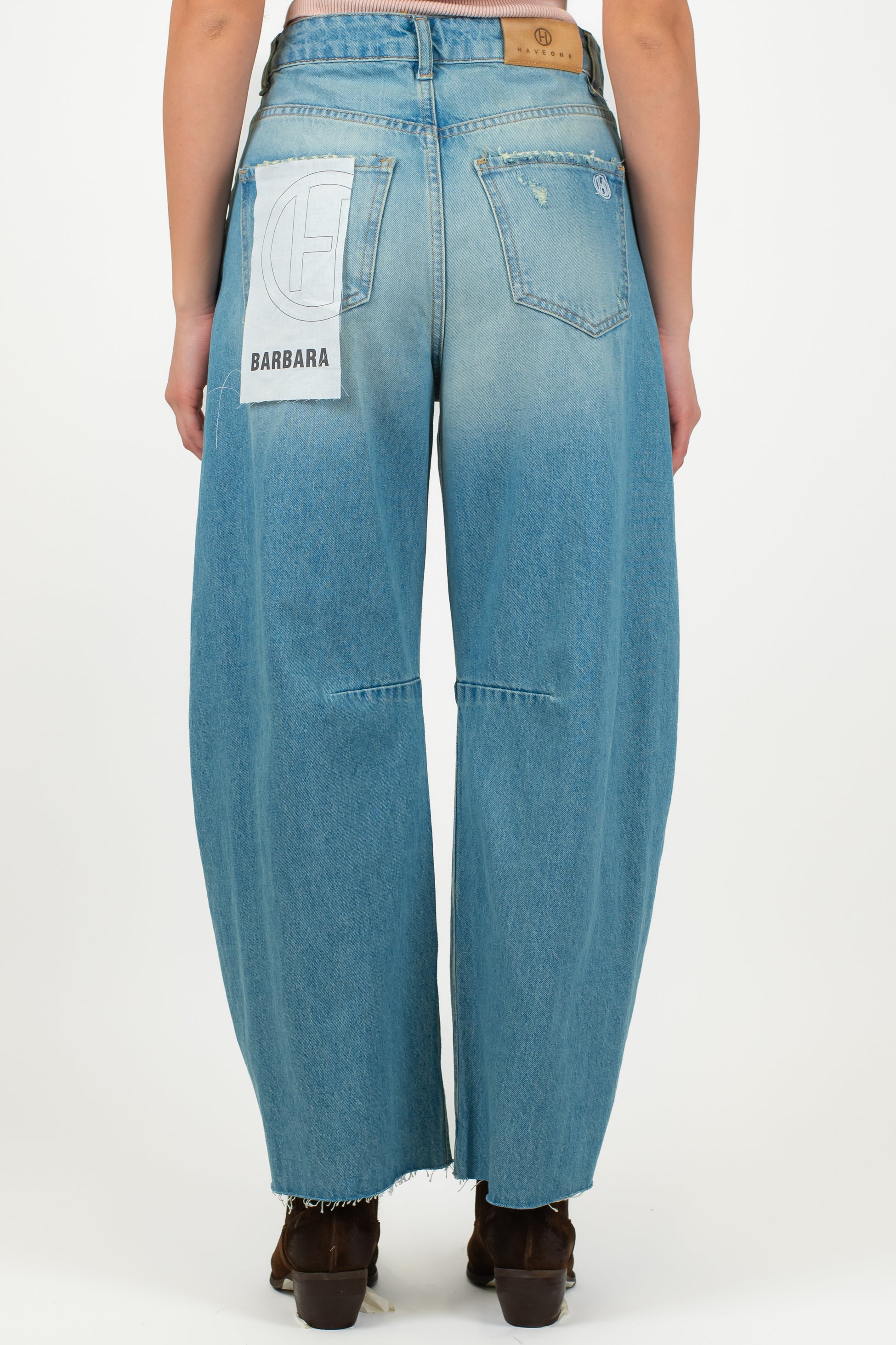 Haveone - Jeans balloon lavaggio intermedio modello Barbara