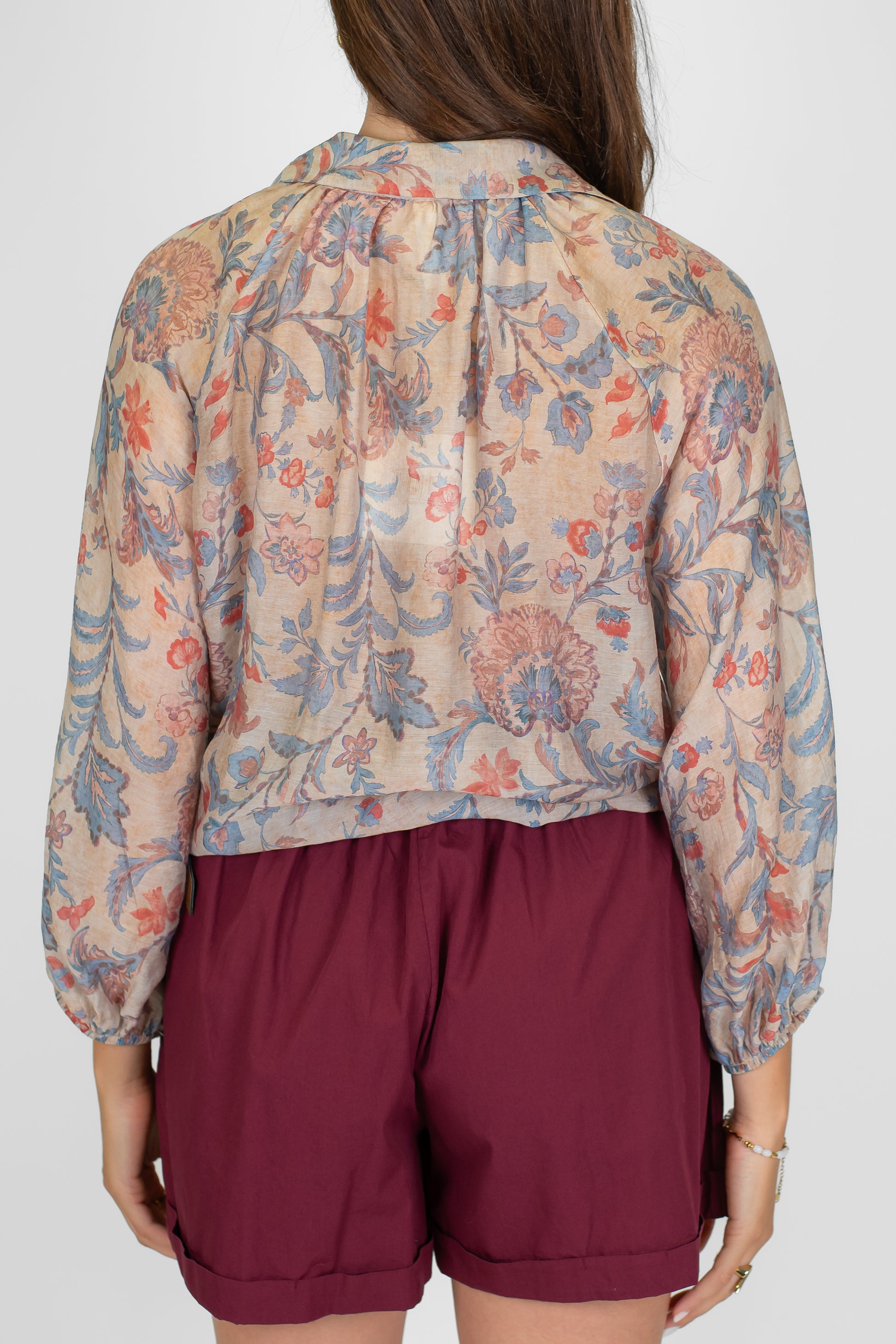 Tensione in - Camicia fantaisia floreale in lyocell