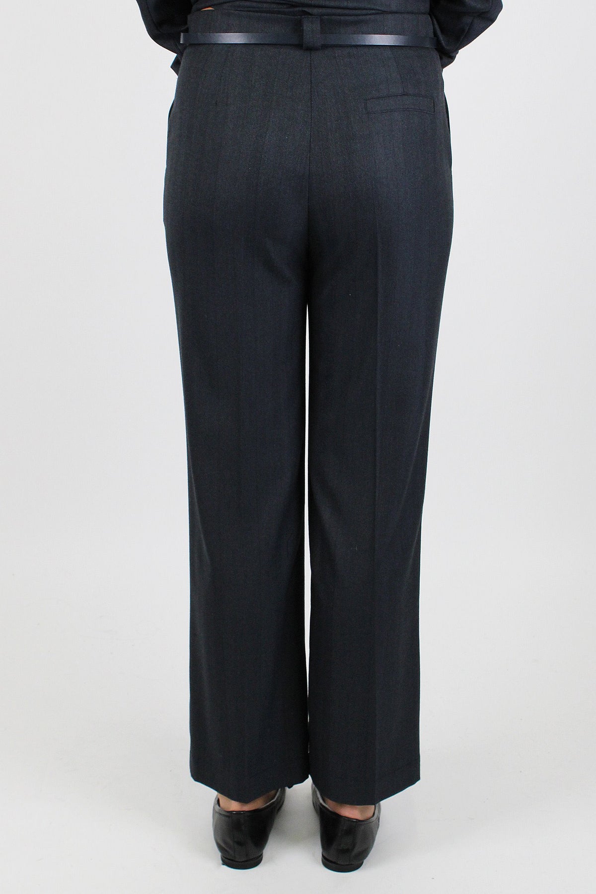 Maryley - Tailleur fantasia spigata con giacca doppiopetto e pantalone regular