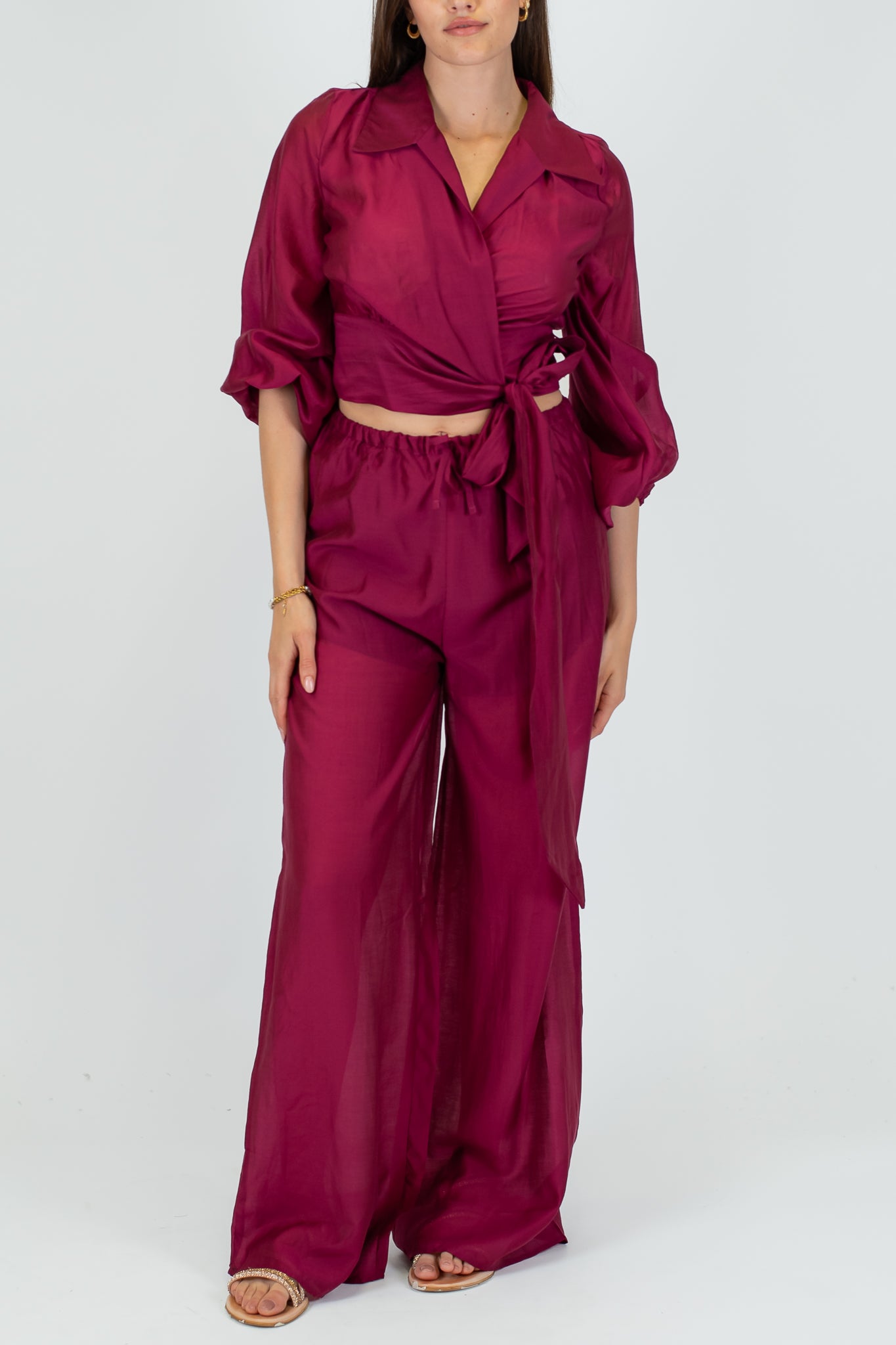 Haveone - Camicia chiusura portafoglio in lyocell