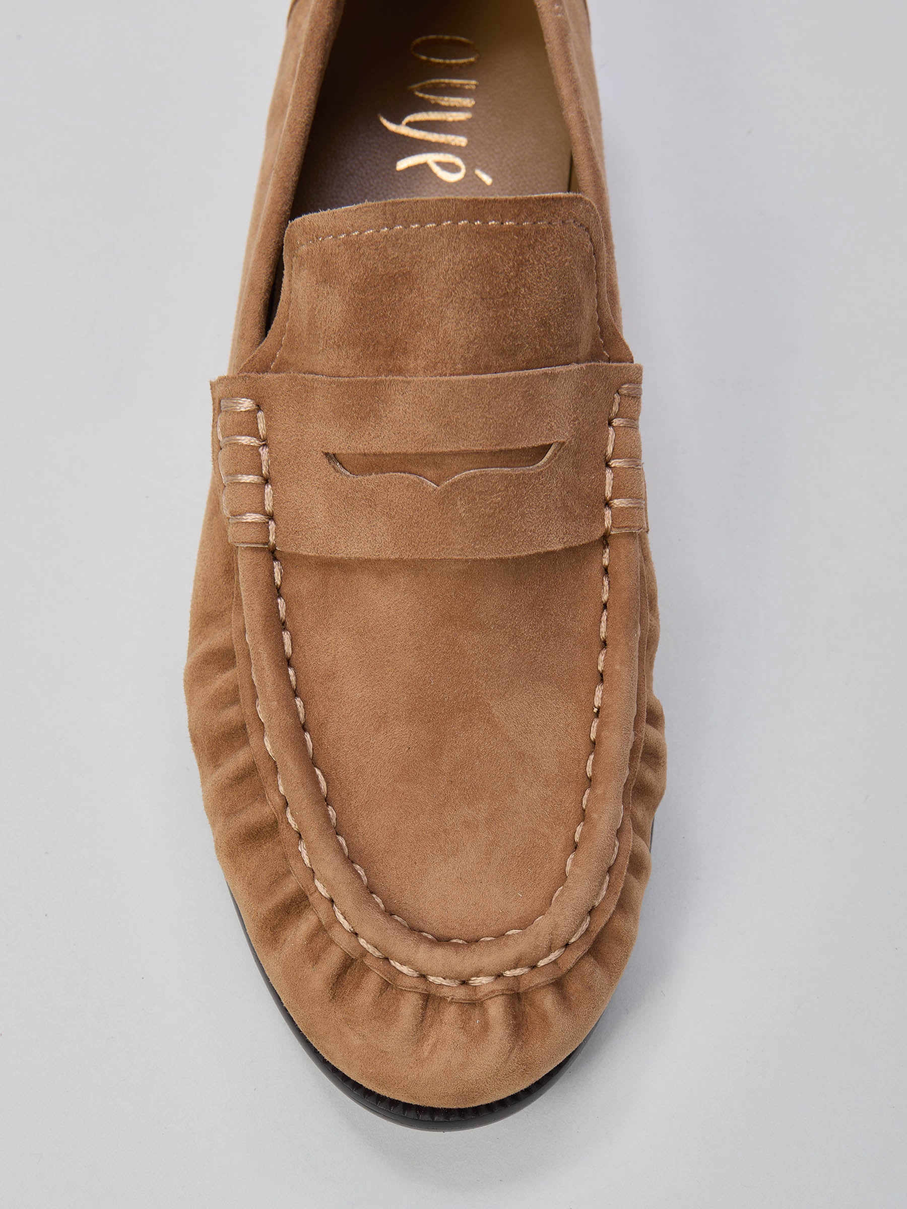 Ovyé - Mocassino in suede arricciato