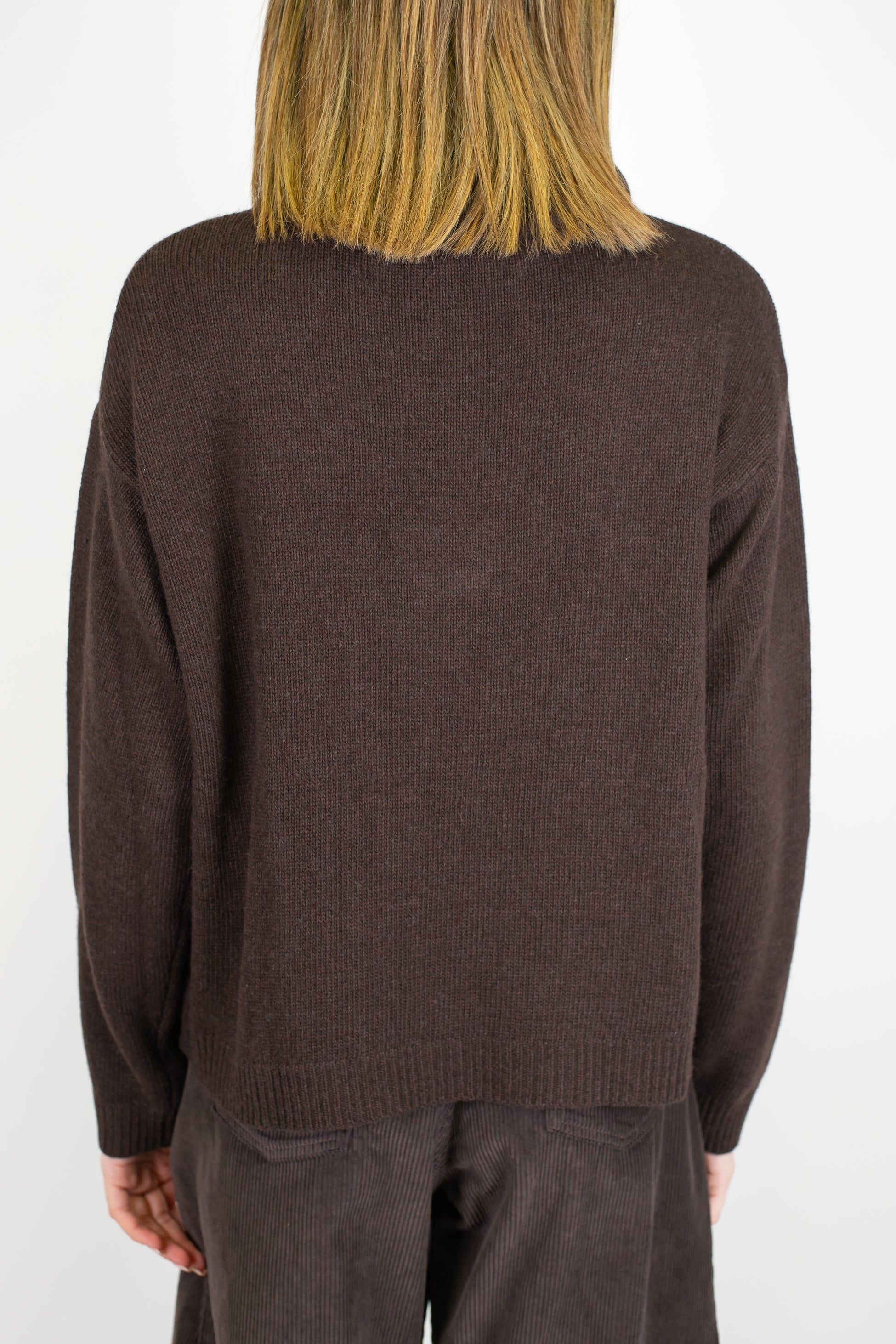 Tensione in - Polo con colletto in misto lana/cashmere