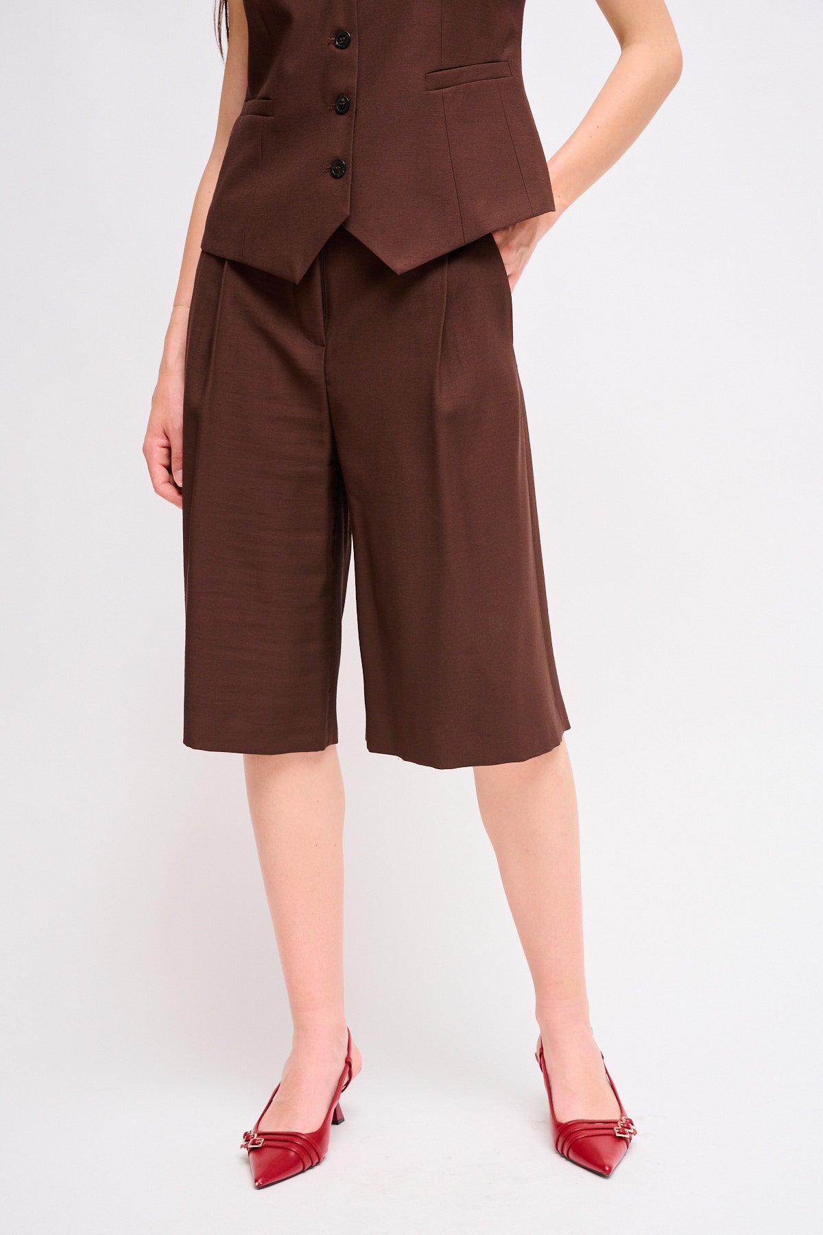 Maryley - Coordinato con gilet e bermuda