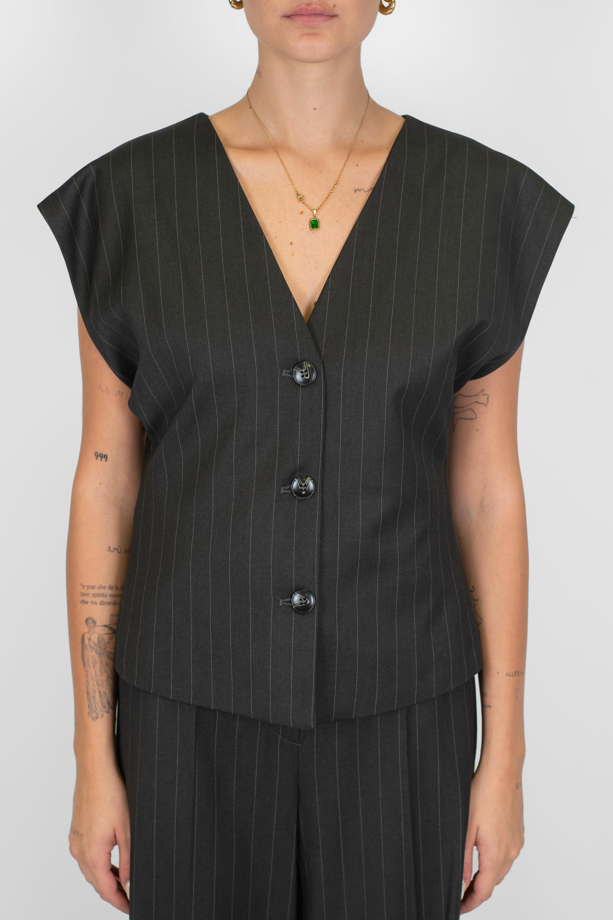 Tensione in - Gilet gessato