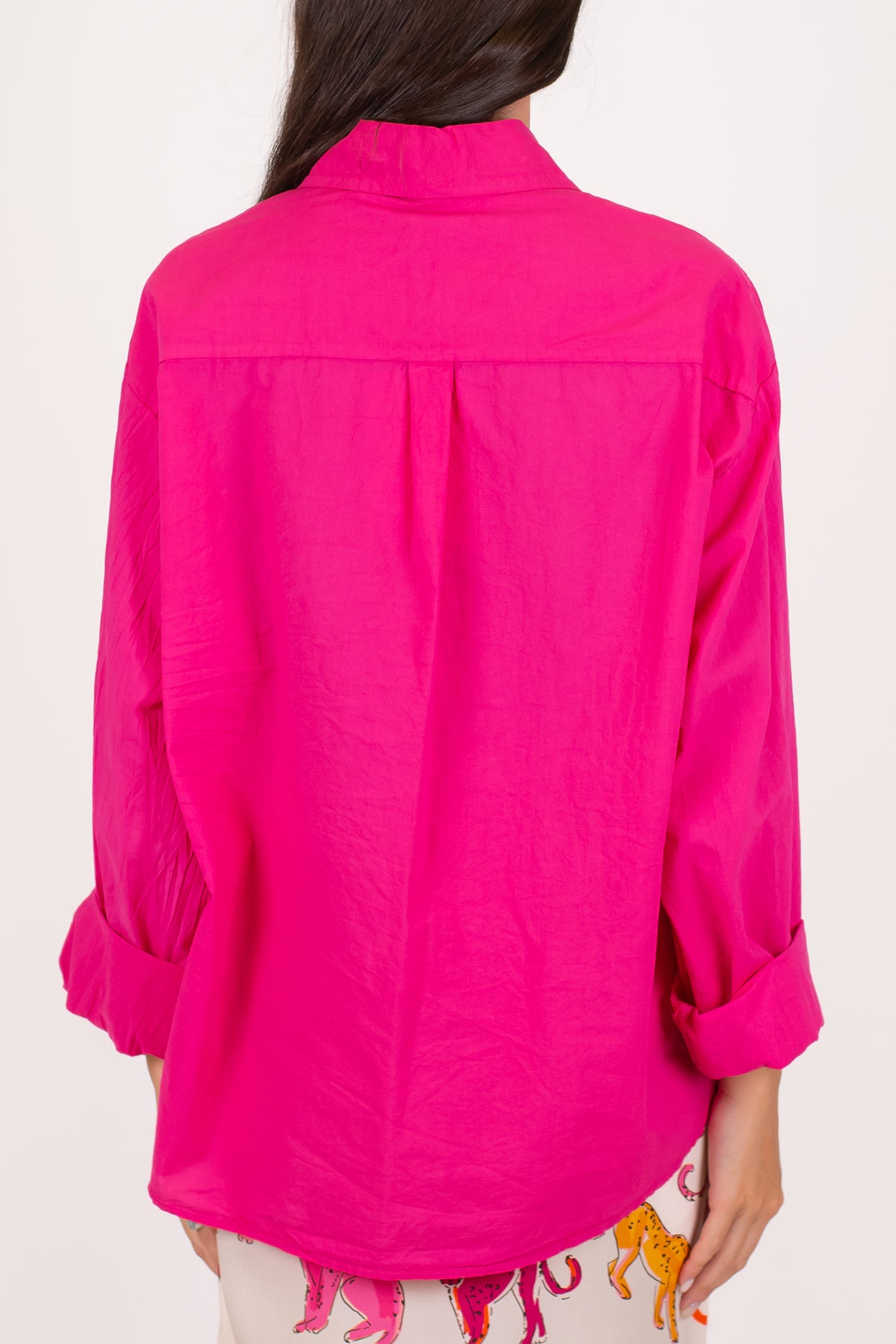 Haveone - Camicia in mussola di cotone con doppia tasca