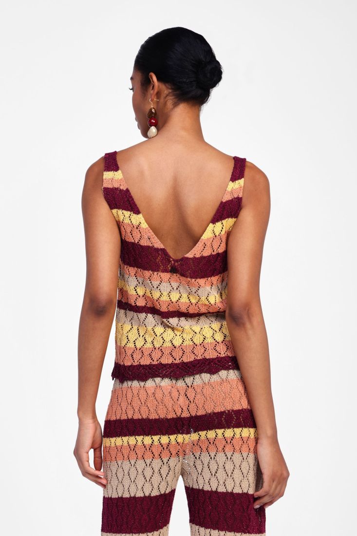 Dixie - Top bretella multicolor