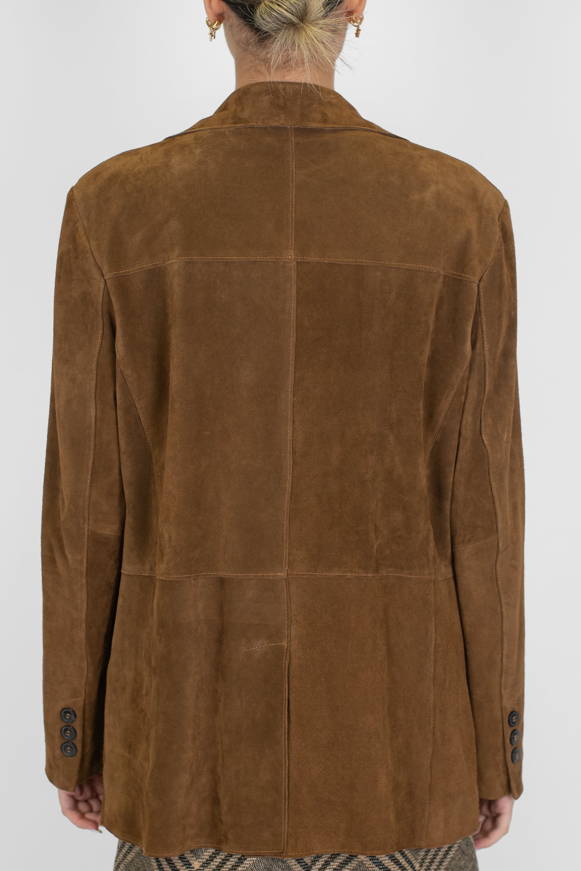 Maryley - Giacca over in vero camoscio