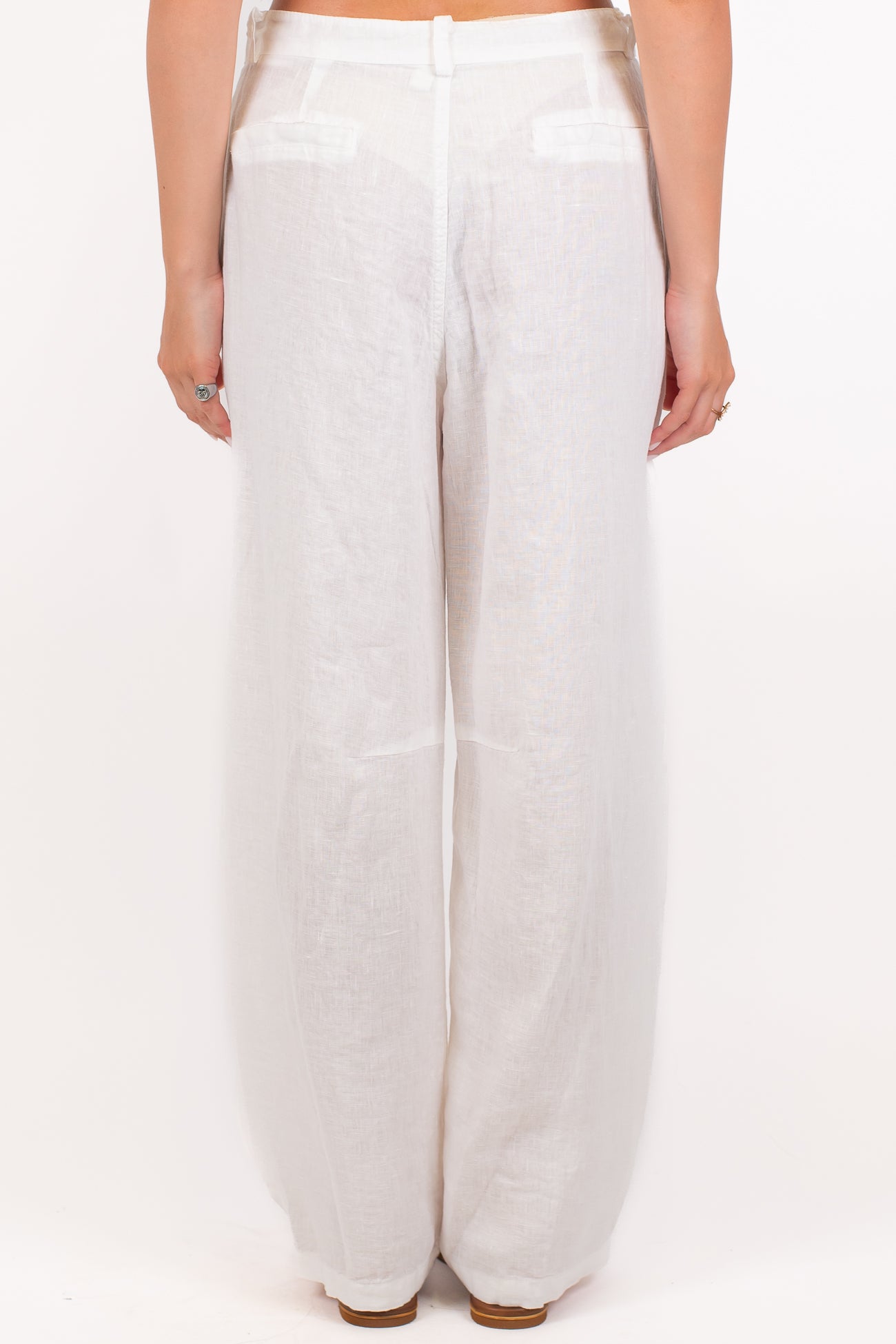 Tensione in - Pantalone balloon in puro lino