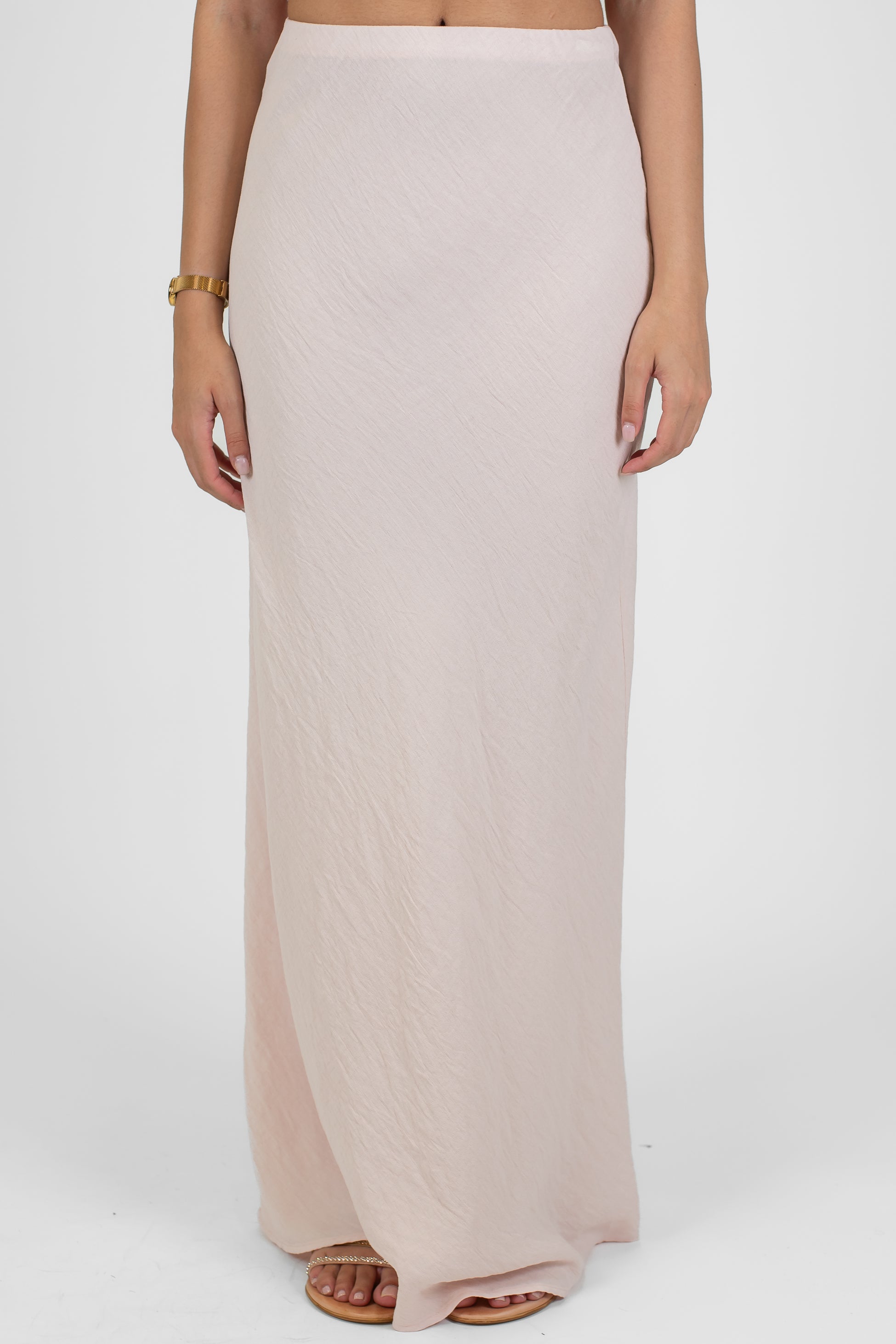 Tensione in - Gonna in viscosa leggera con elastico in vita