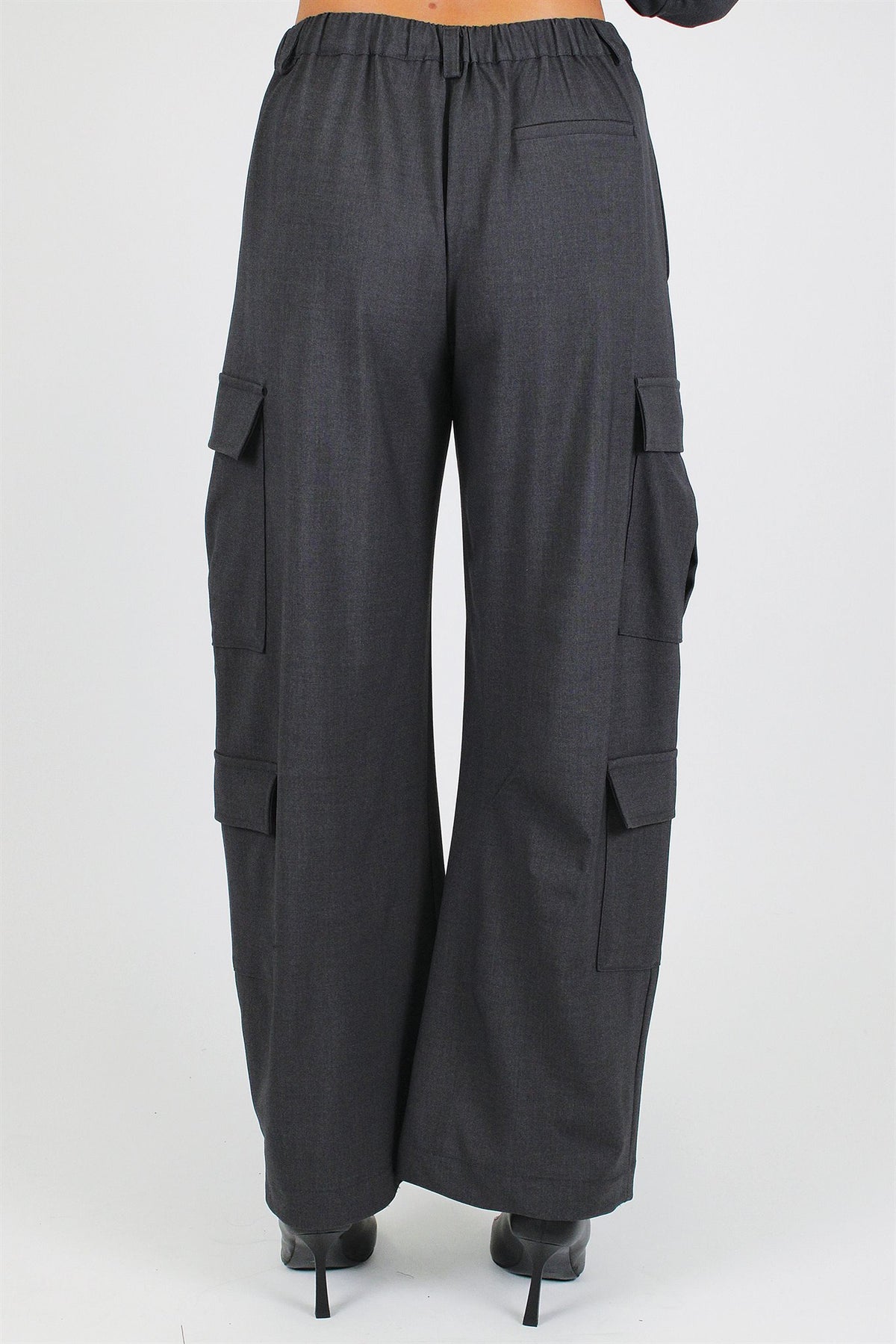 Dixie - Pantalone palazzo cargo con elastico sul retro