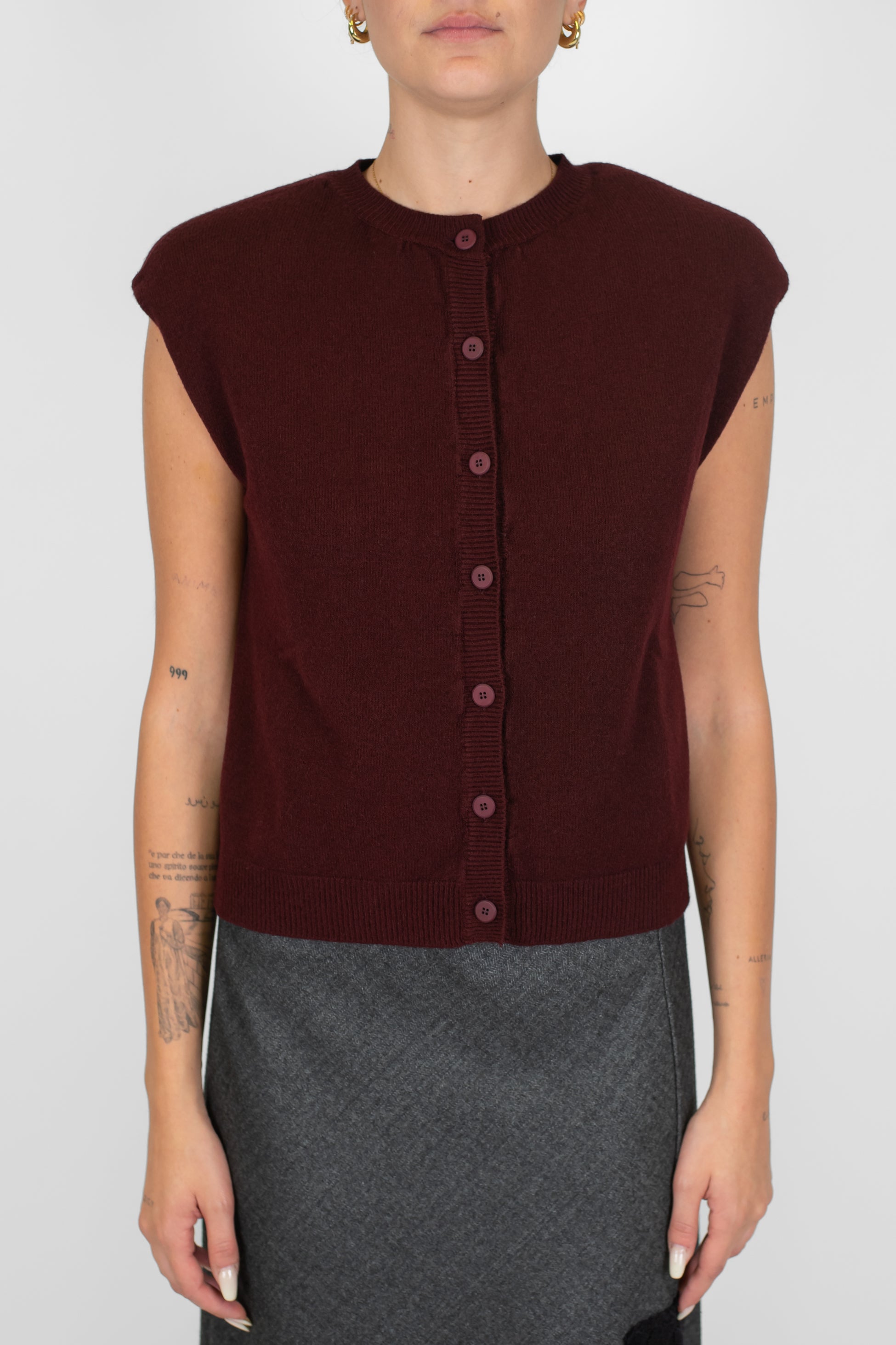 Maryley - Cardigan in viscosa giromaniche con spalline