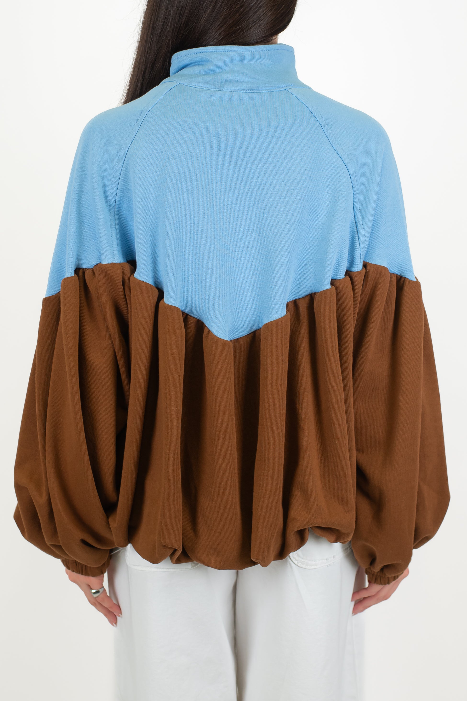 Tensione in - Bomber over doppio colore in cotone