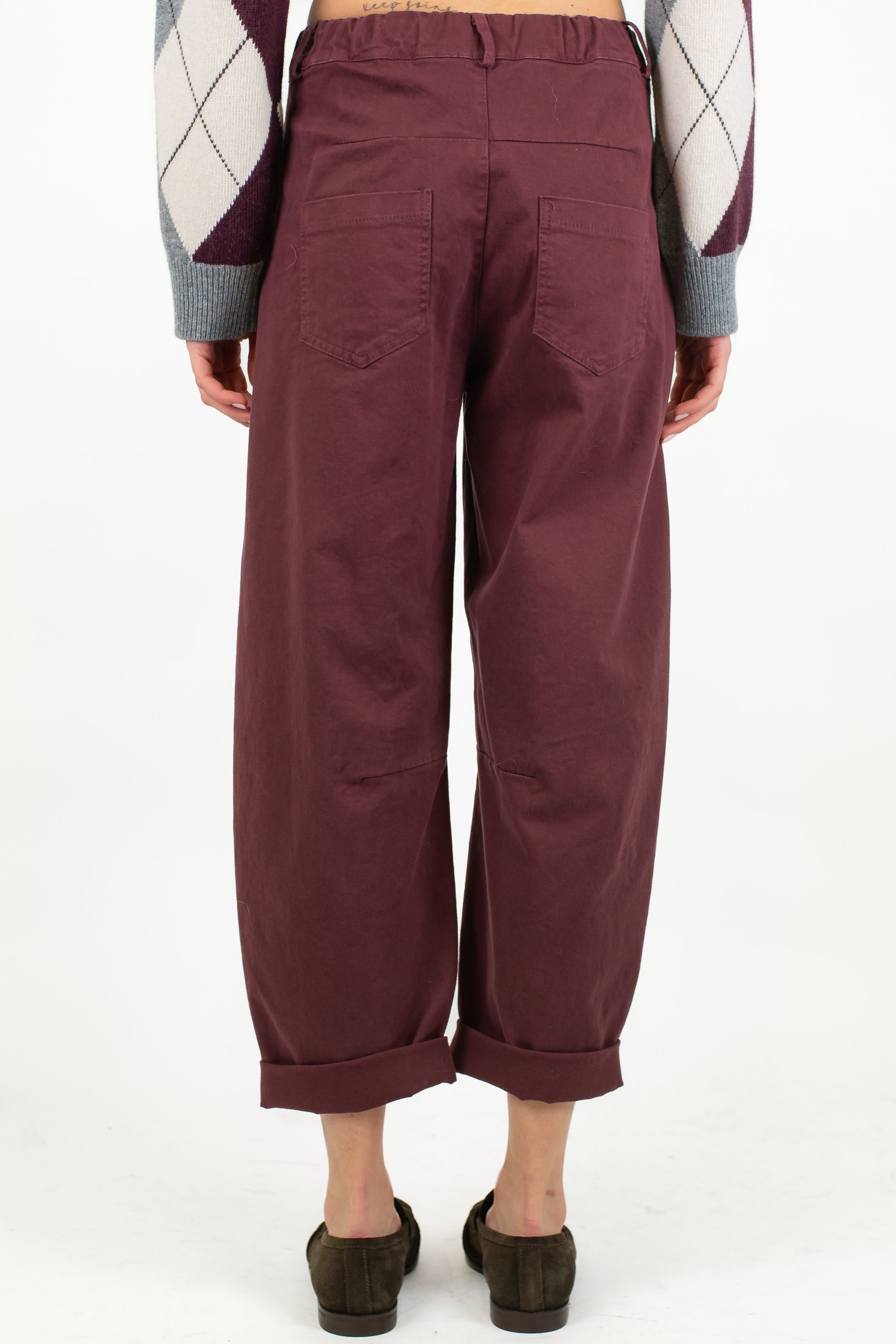 Motel - Pantalone balloon in cotone invernale