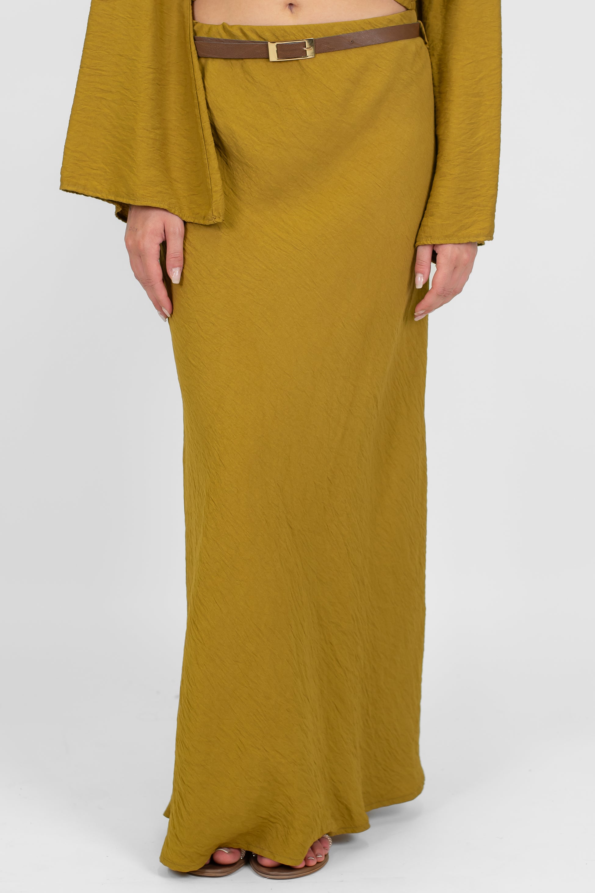 Haveone - Gonna in viscosa leggera con elastico in vita