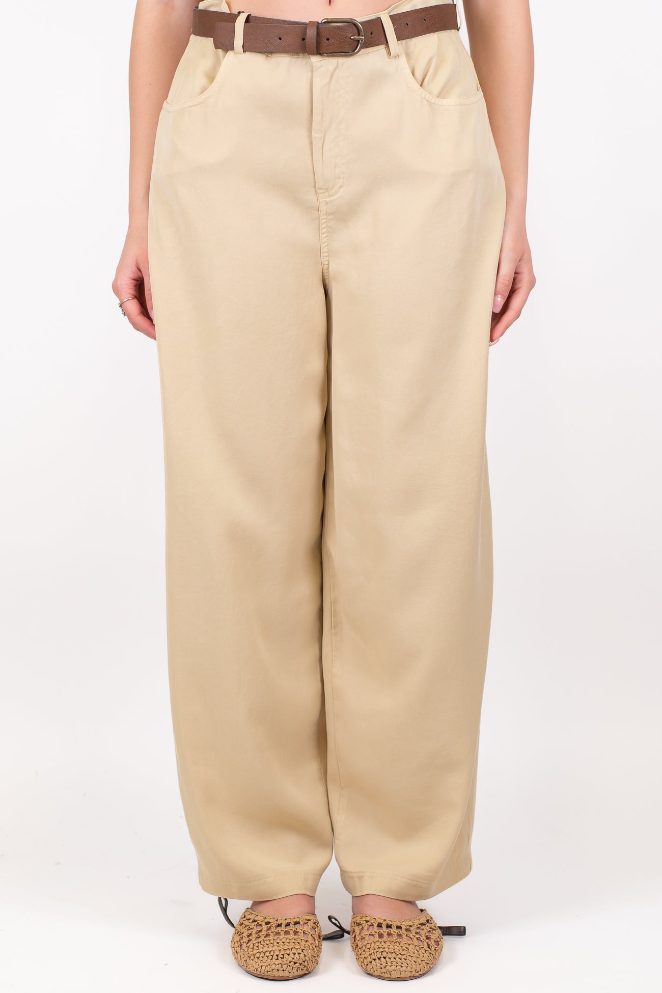 Tensione in - Pantalone barrell in lyocell