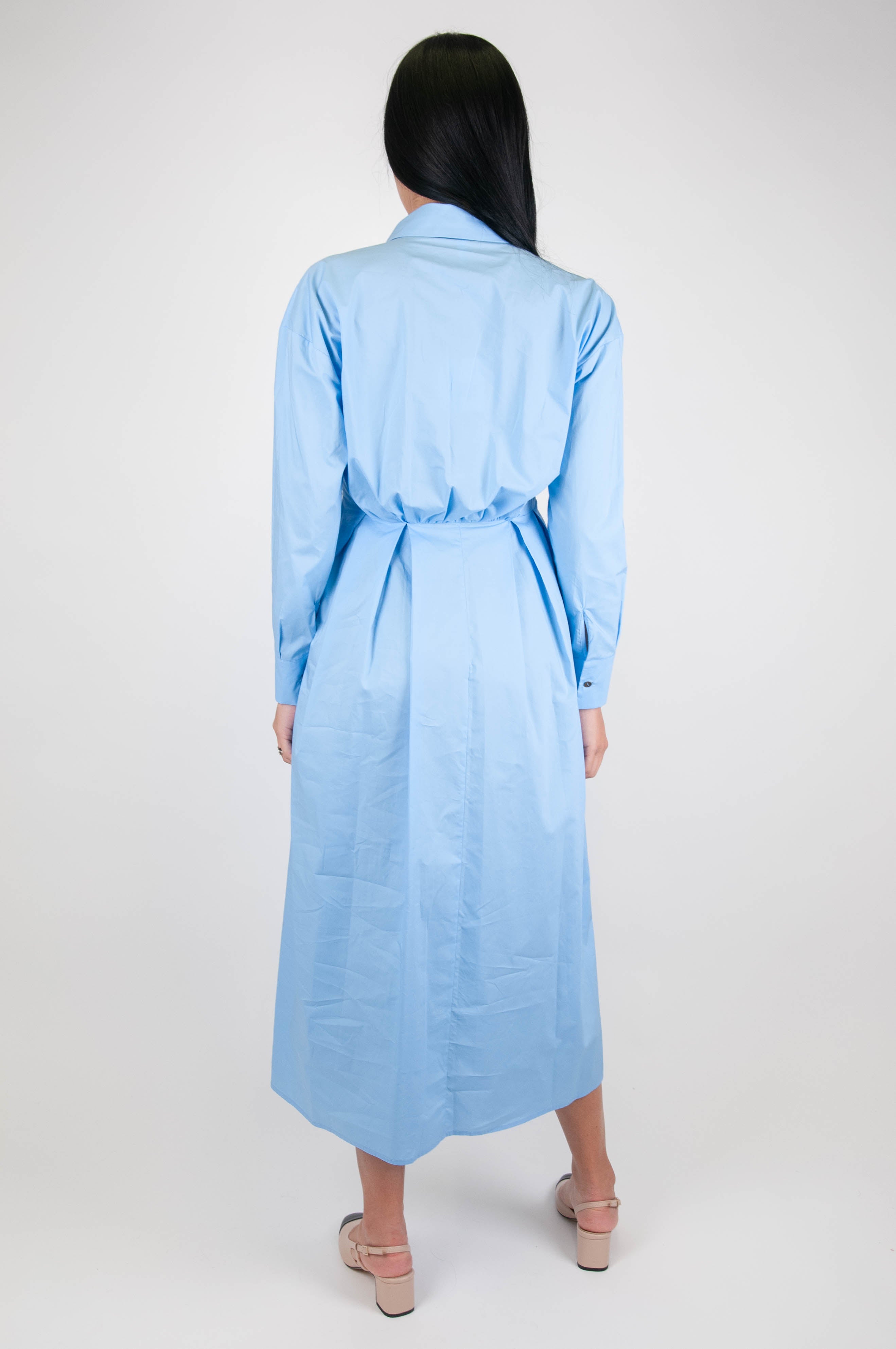 Tension in - Shirtdress with ruffles on the chest