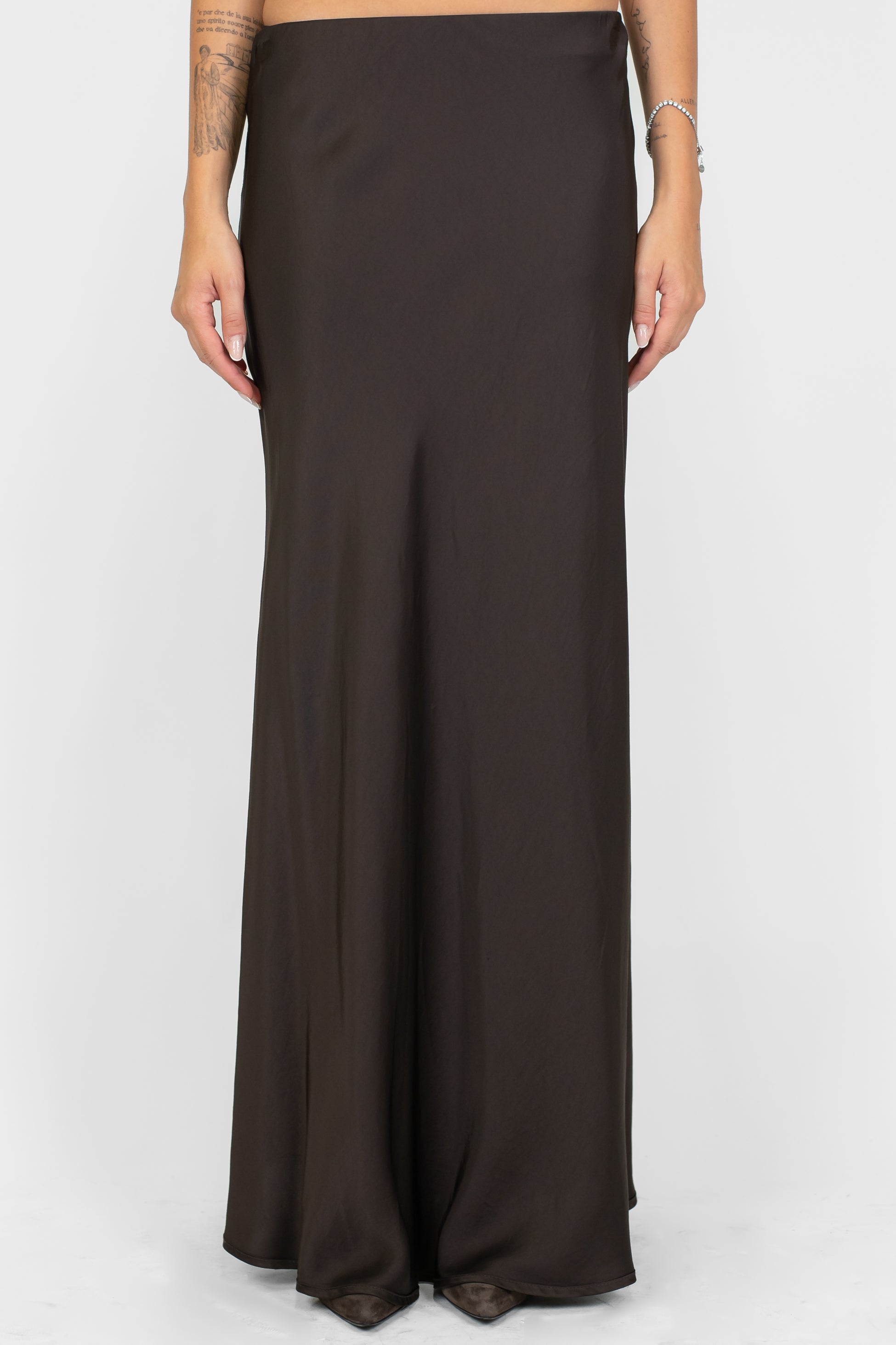 Tensione in - Gonna in viscosa con elastico in vita