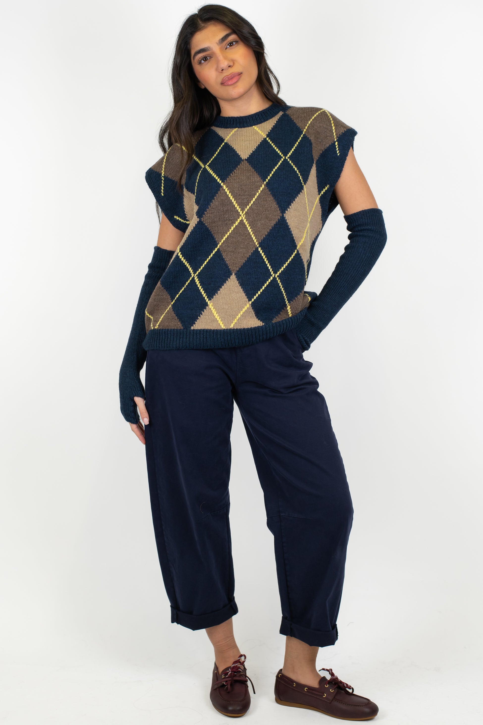 Tensione in - Pantalone balloon in cotone invernale