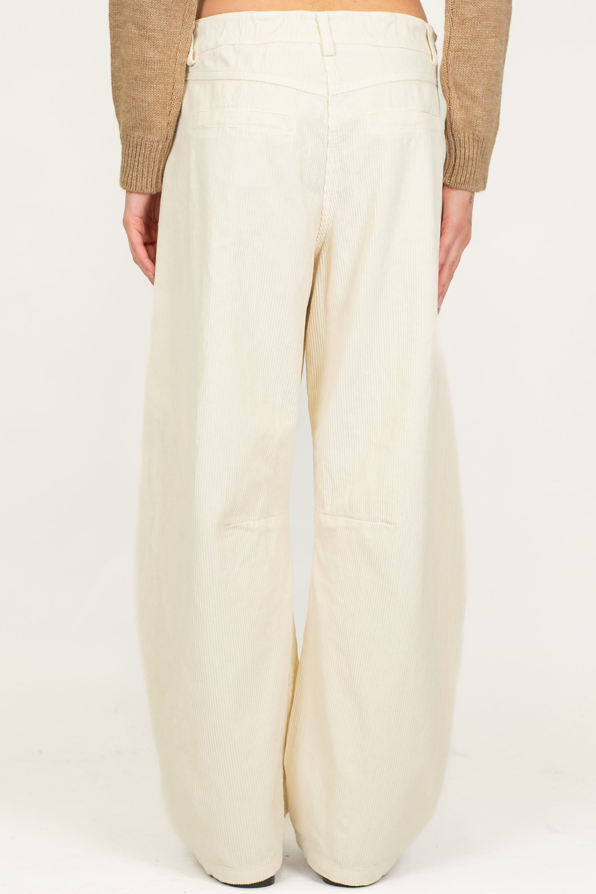 Motel - Pantalone balloon in velluto a coste