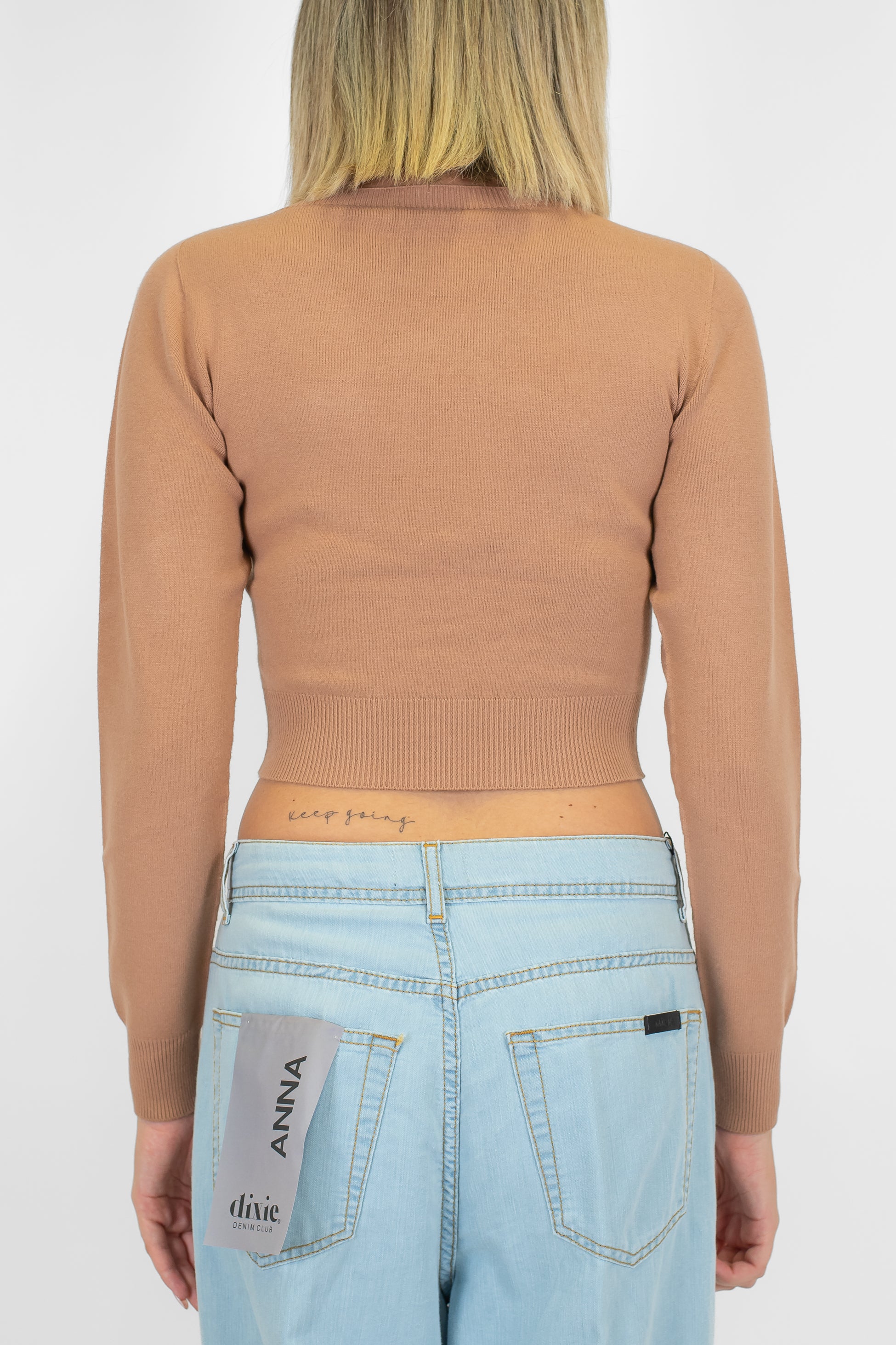 Kontatto - Maglia girocollo crop