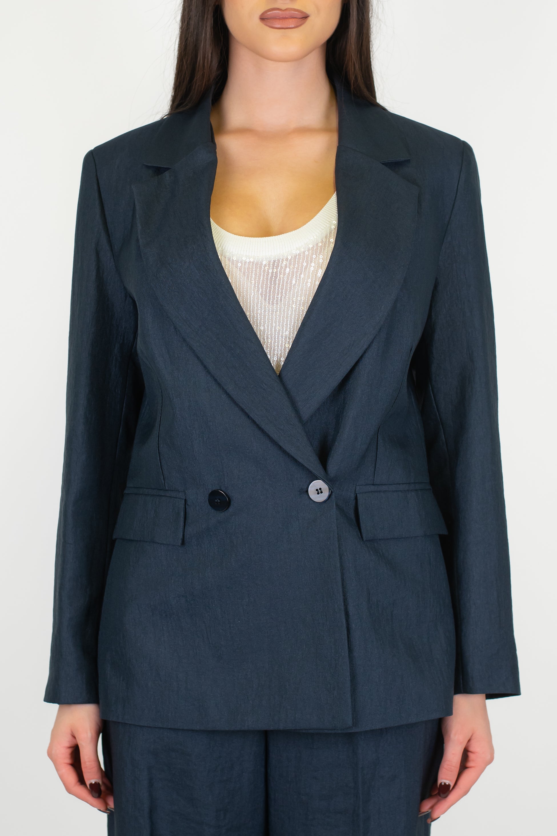 Motel - Giacca doppiopetto con rever ampio a lancia