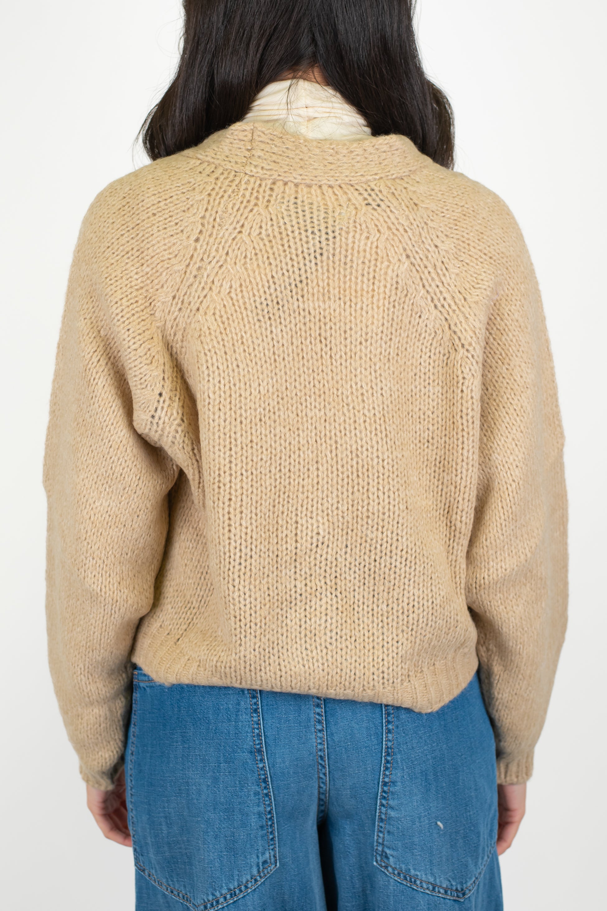 Haveone - Cardigan in misto lana con bottoni gioiello