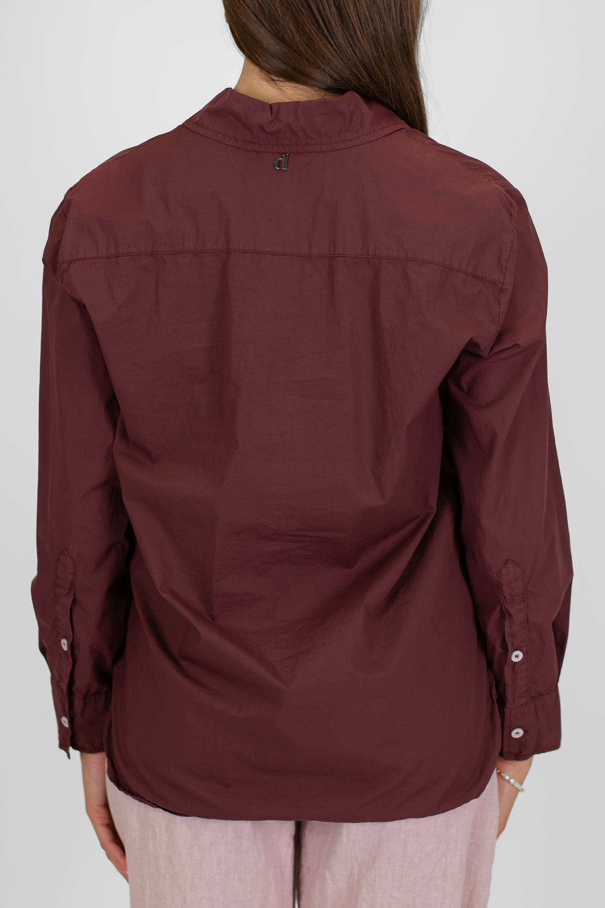 Dixie - Camicia tinta unita in cotone