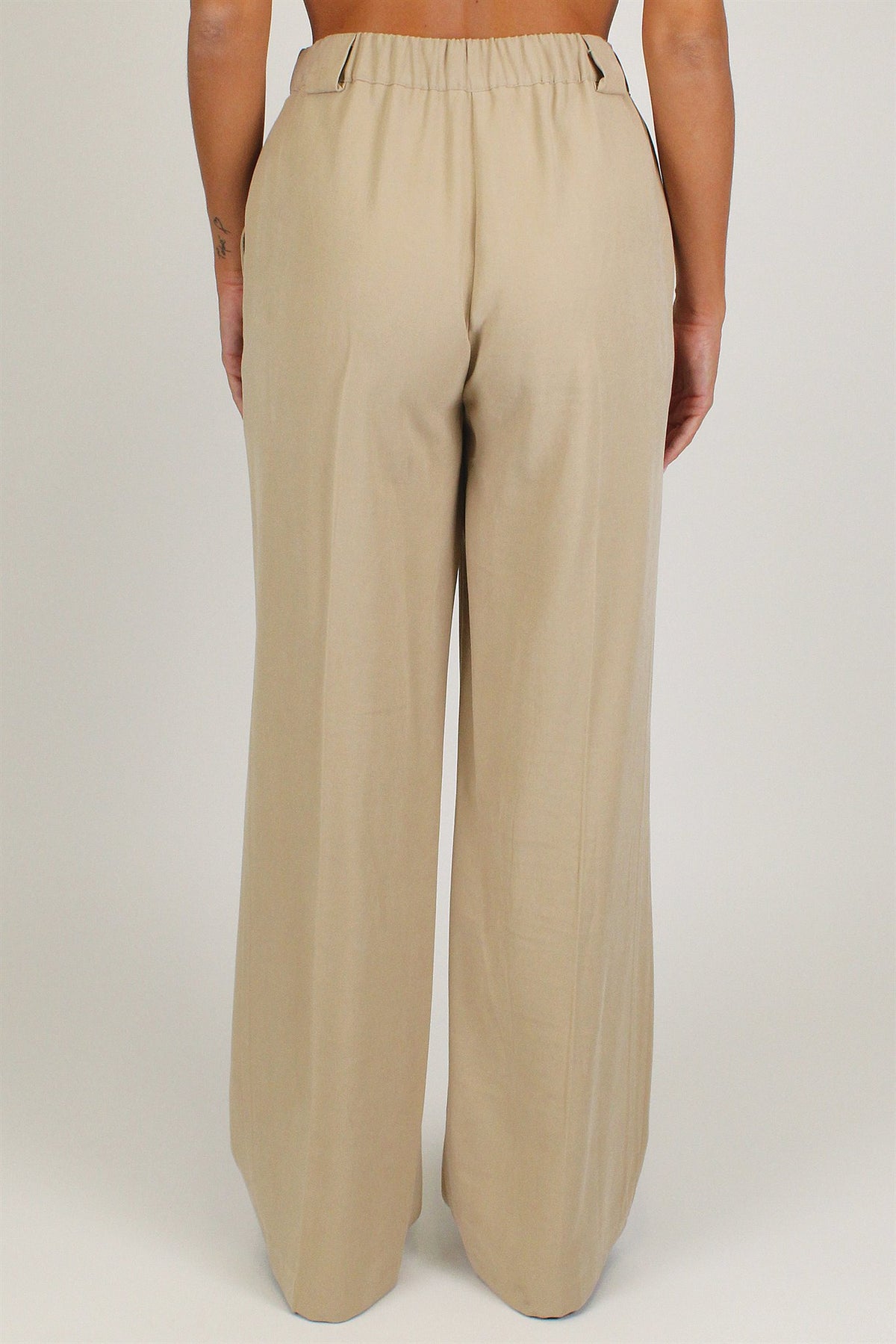 Dixie - Pantalone palazzo con elastico sul retro