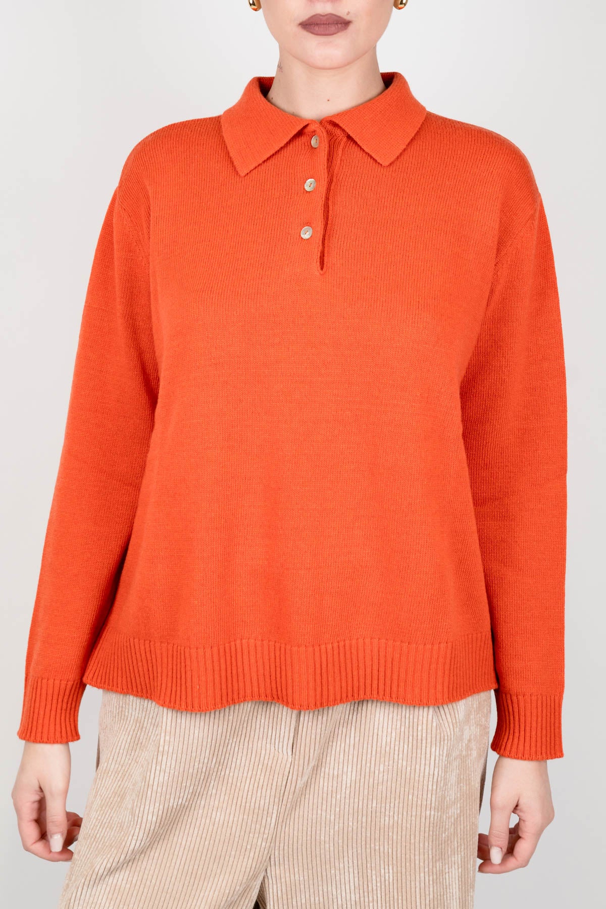 Tensione in - Polo in maglia in misto lana e cashmere