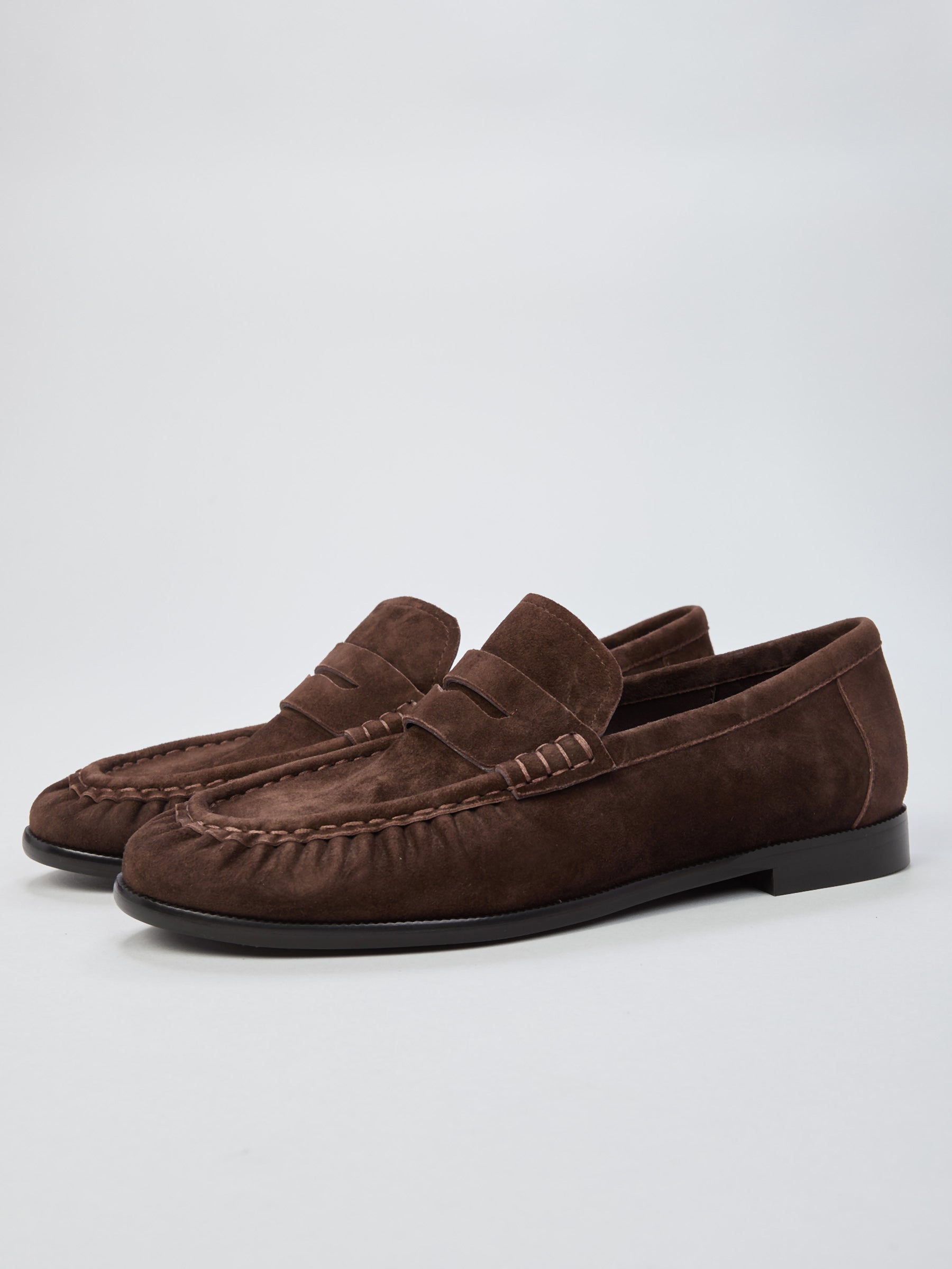 Ovyé - Mocassino in suede arricciato