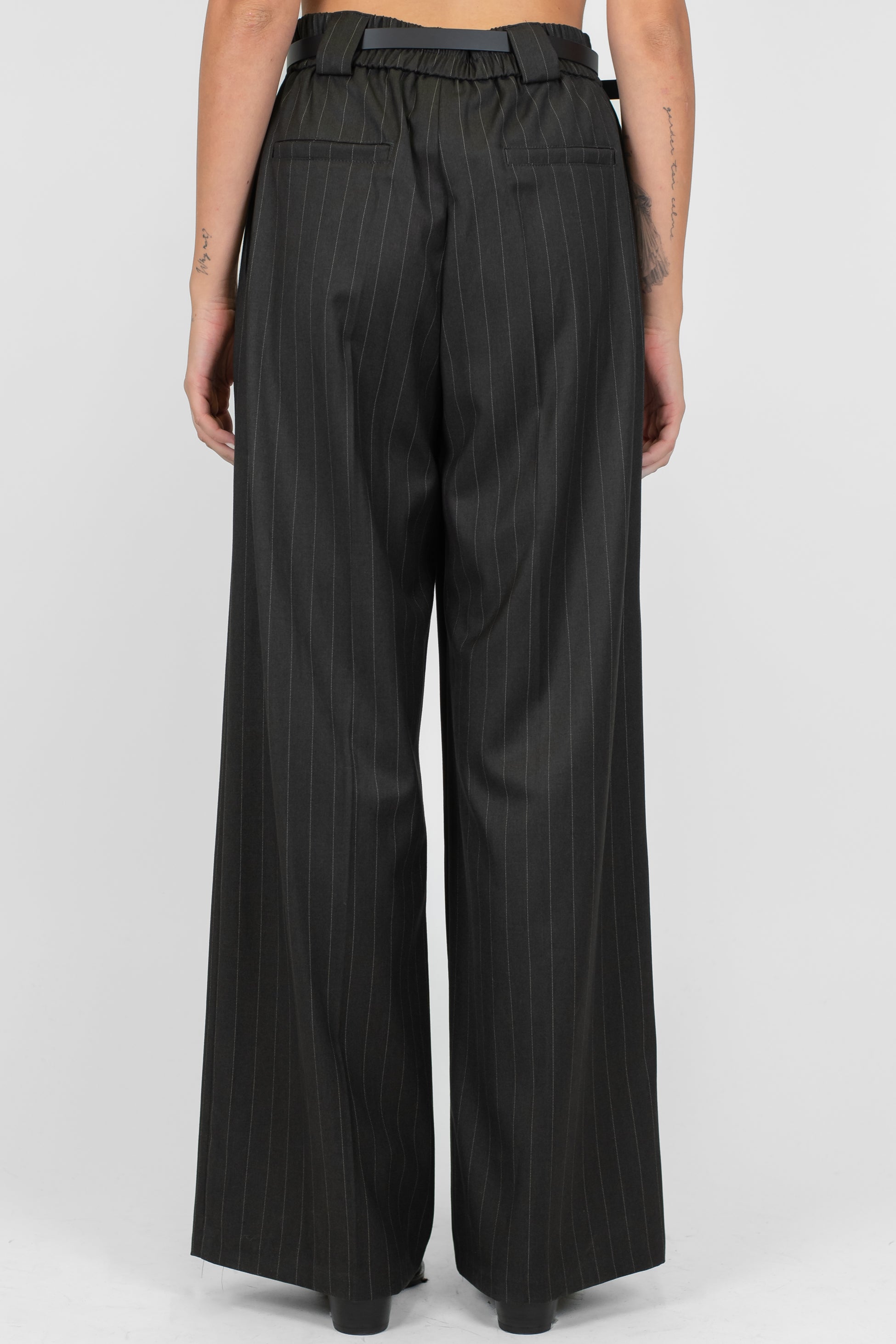 Tensione in - Pantalone palazzo gessato