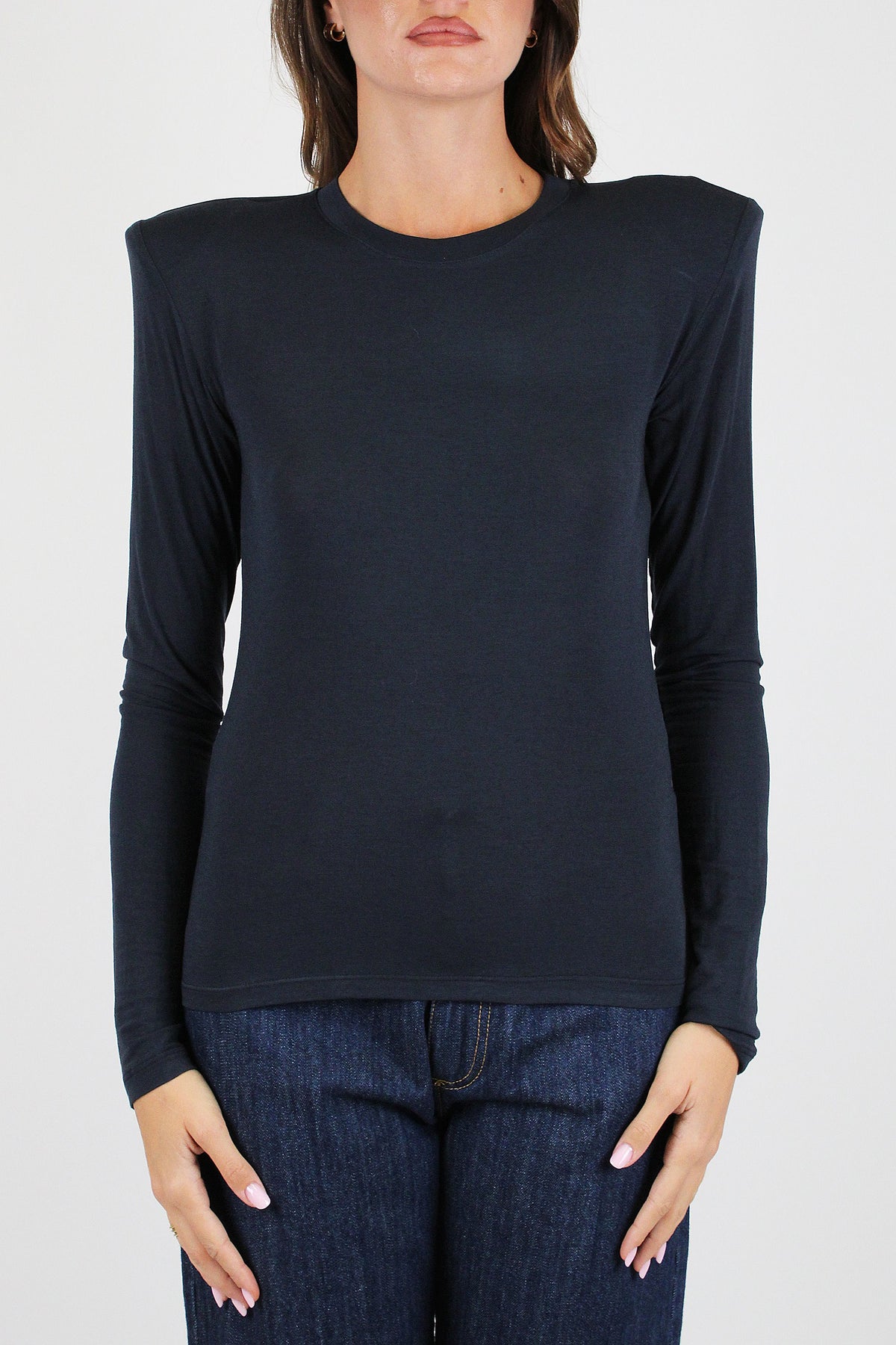Haveone - Maglia basic in modal e lana con spalline