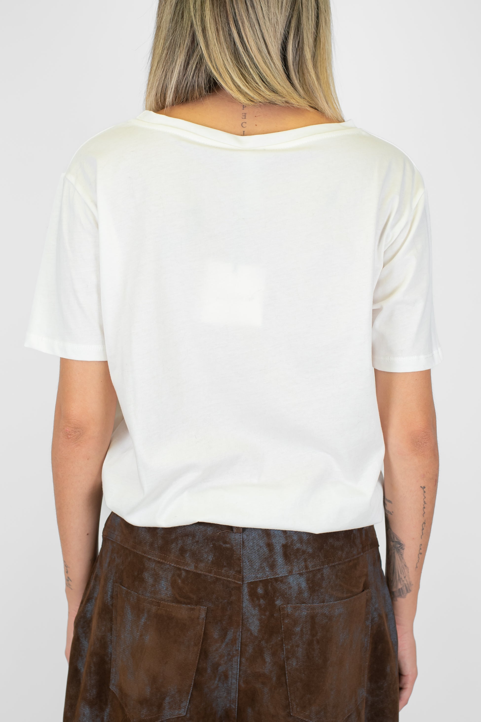 Tensione in - T-shirt girocollo over