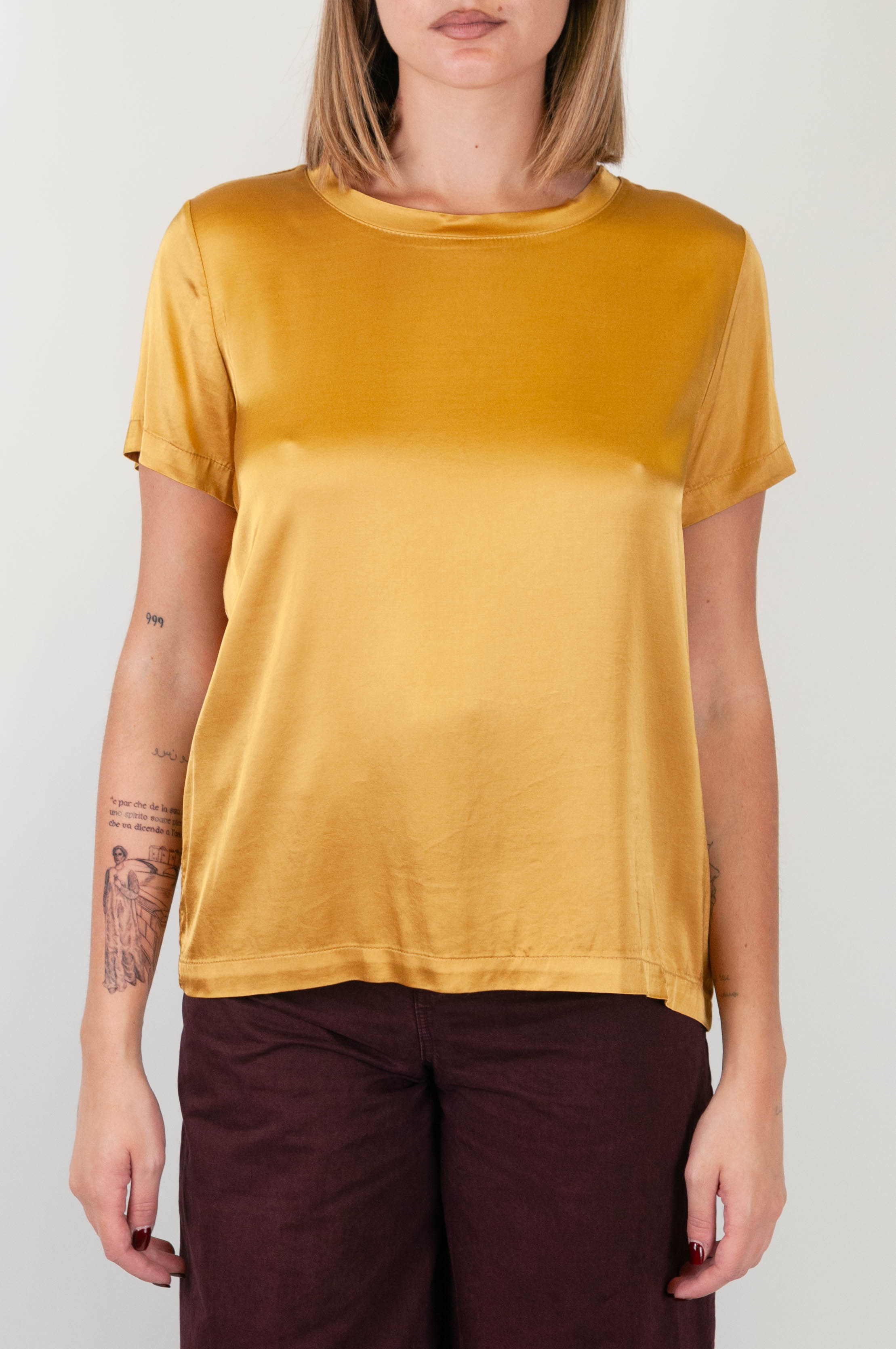 Haveone T shirt tinta unita in viscosa