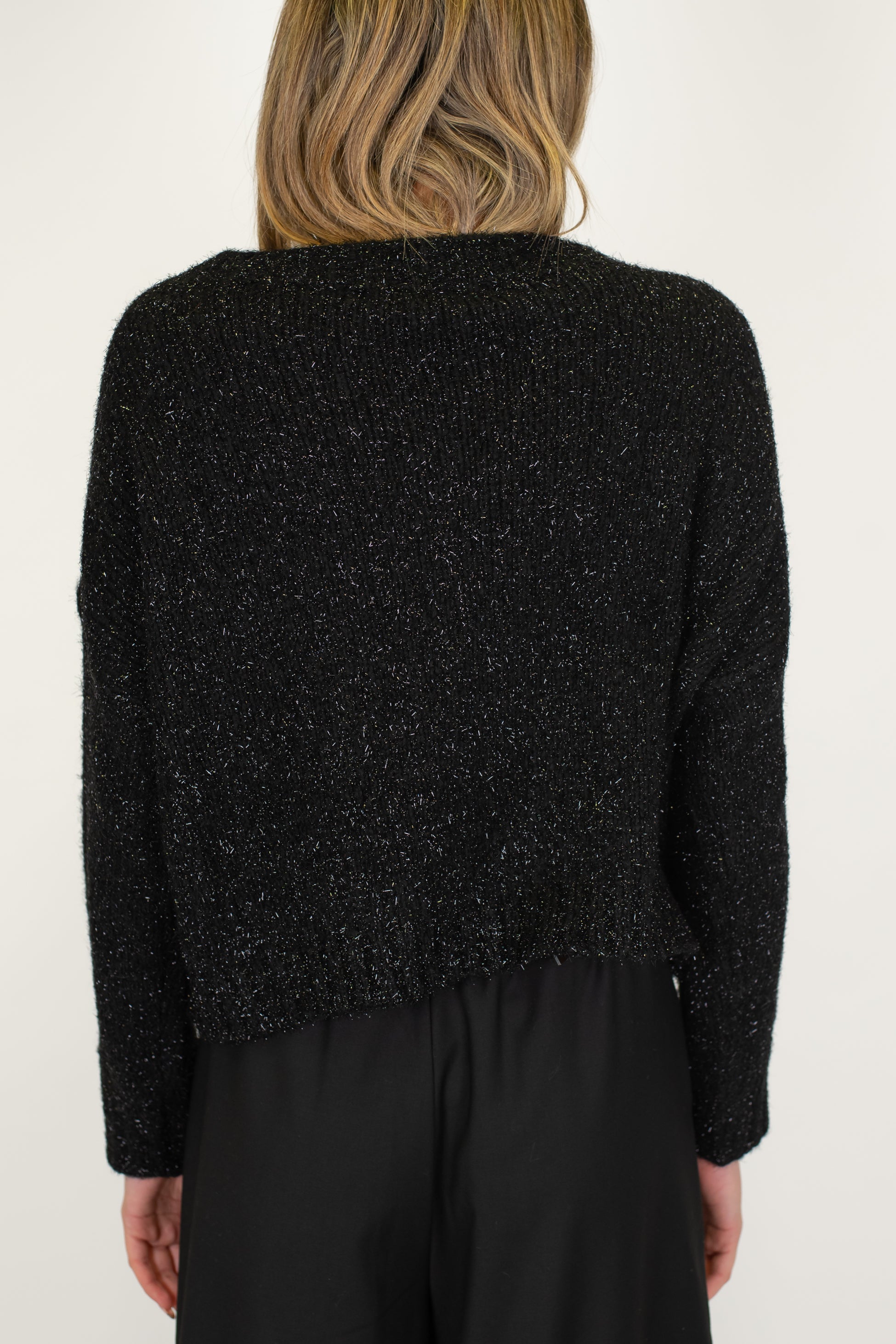 Haveone - Maglia scollo barca lurex in misto lana