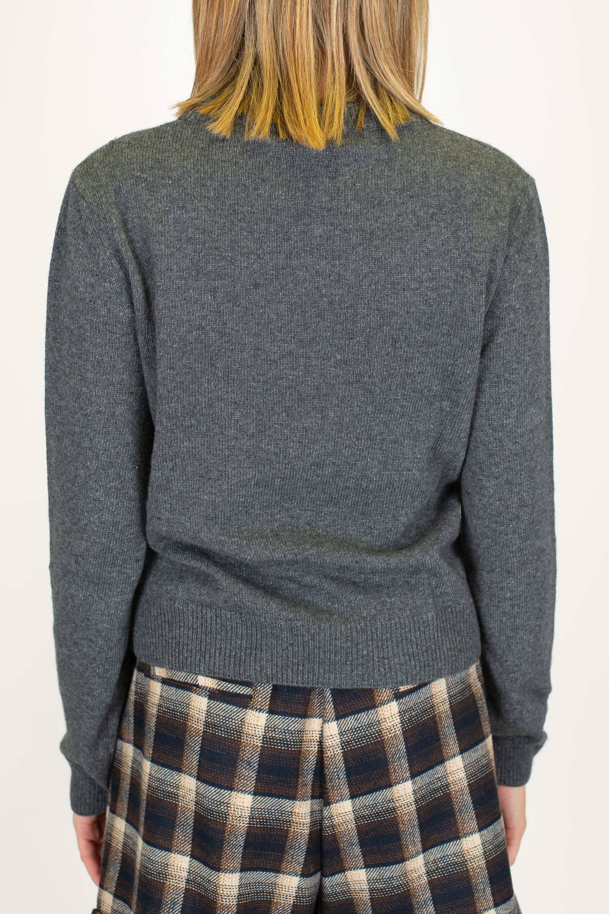 Tensione in - Maglia con scritta in misto lana e cashmere