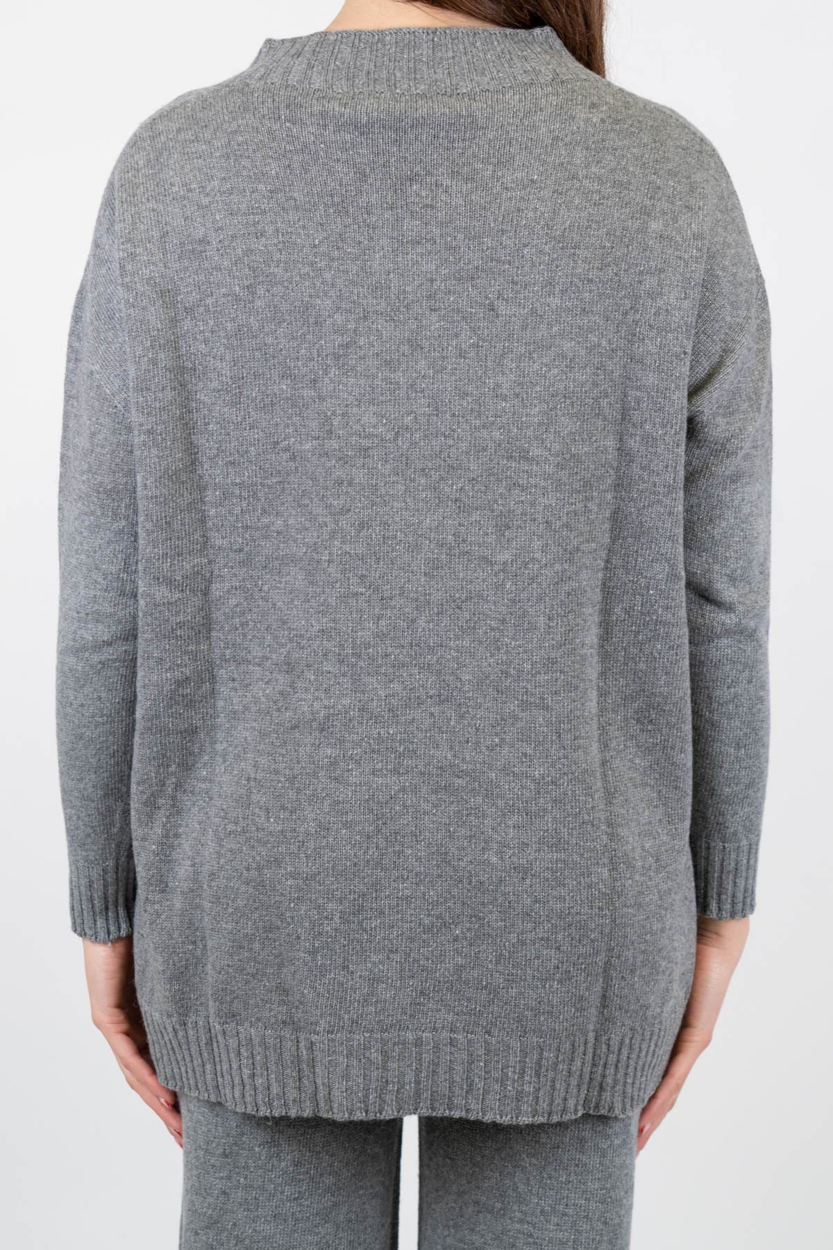 Haveone - Maglia girocollo over in misto lana e cashmere