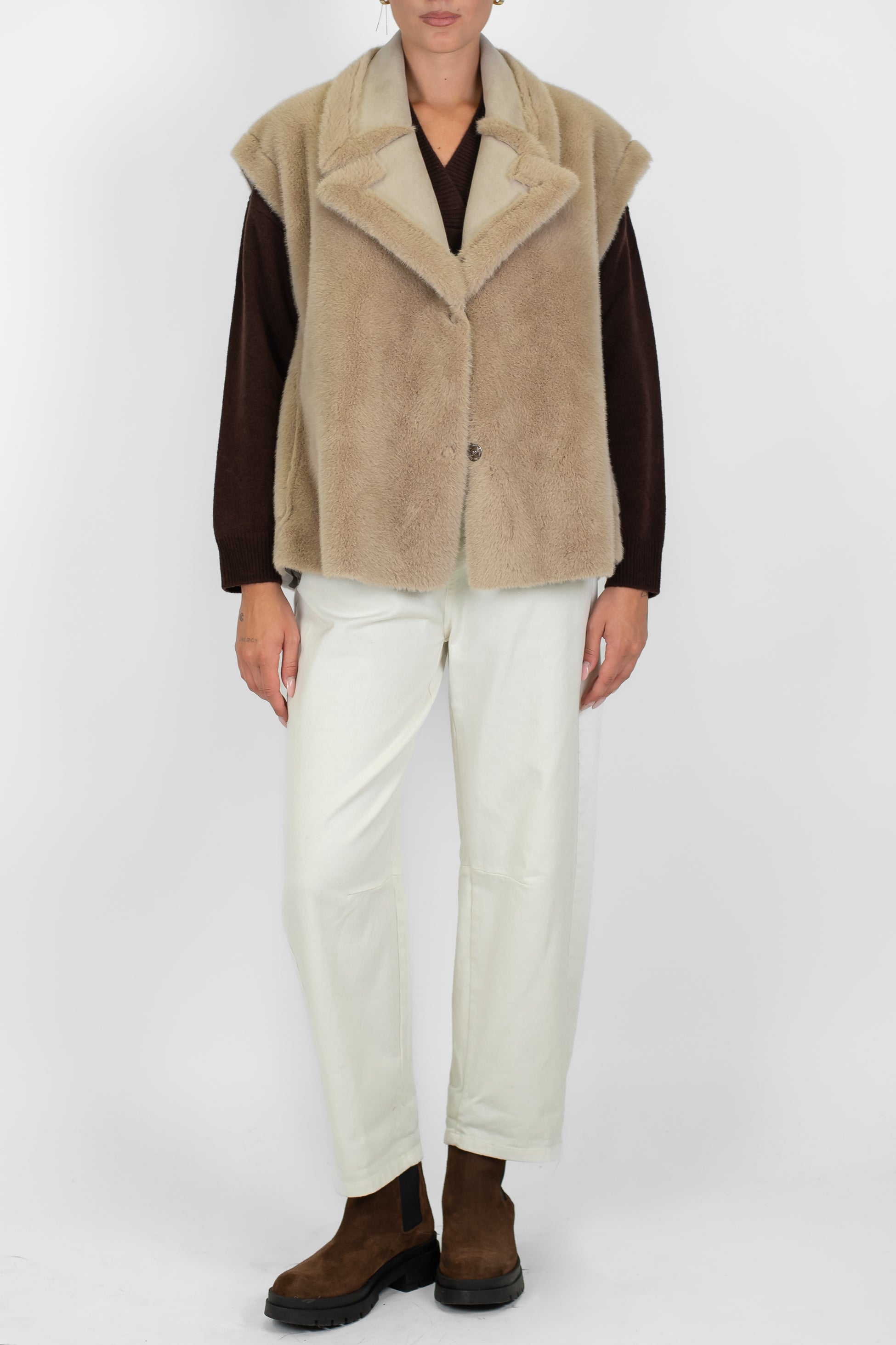 Tensione in - Pantalone balloon in denim colorato