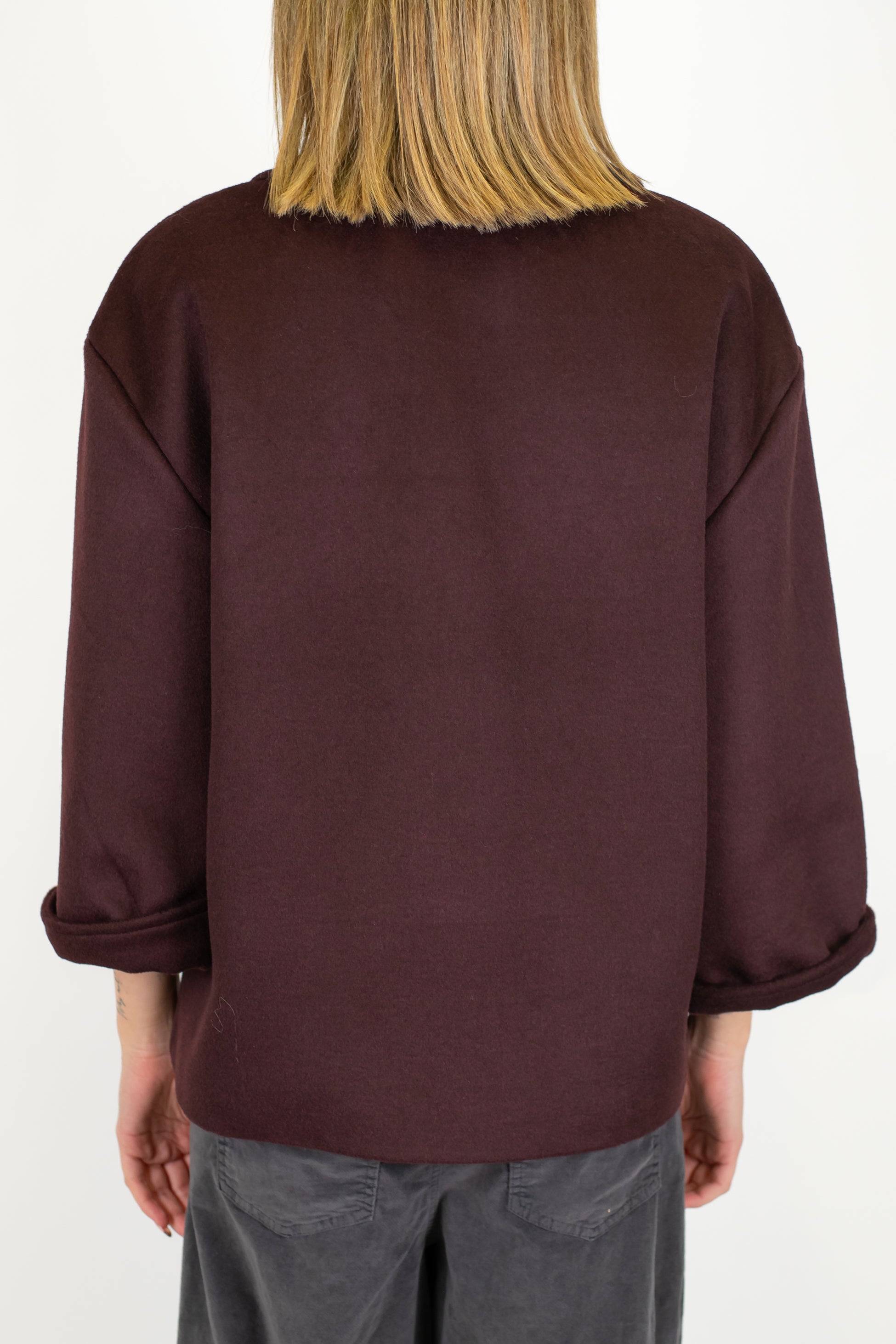 Motel - Cappotto corto doppiopetto in misto lana