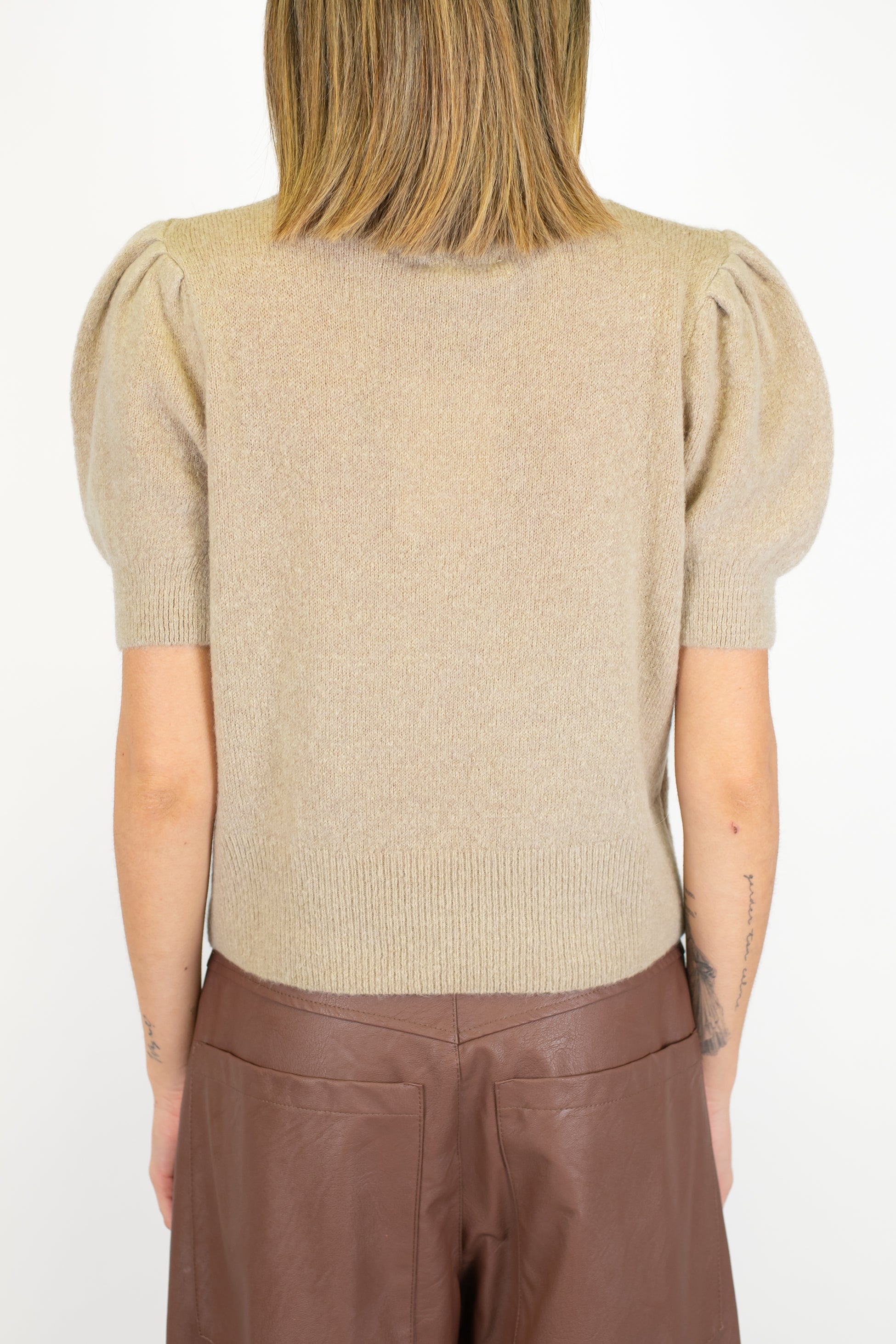 Dixie - Dolcevita mezzamanica a palloncino in baby alpaca