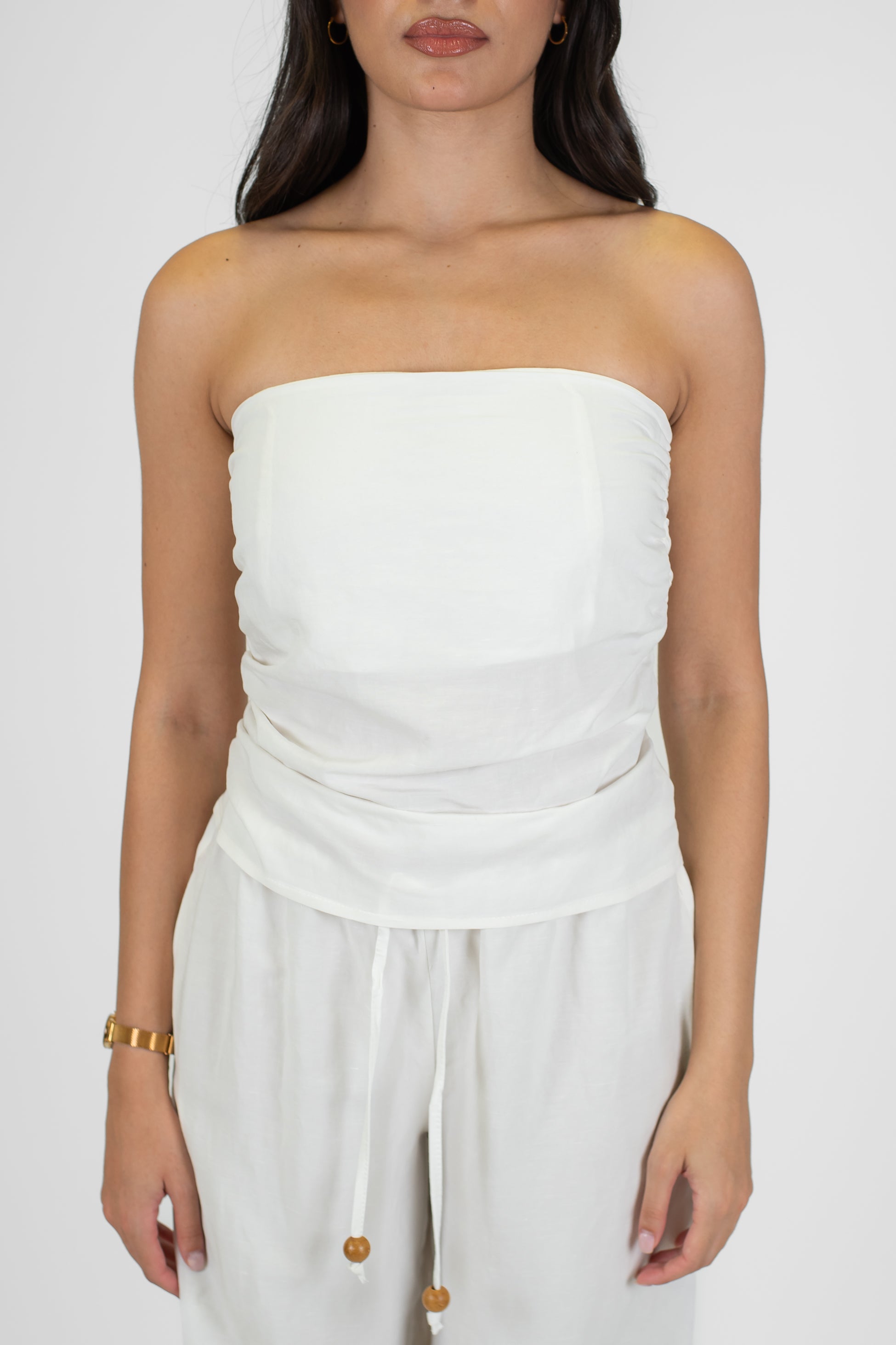 Tensione in - Coordinato pantalone e top a fascia